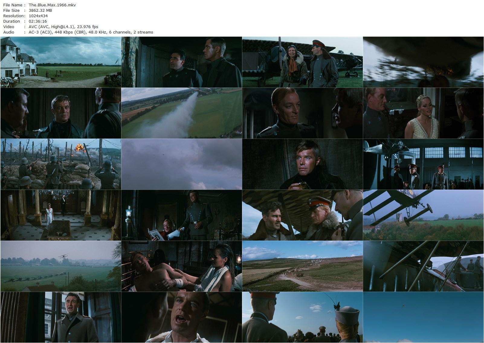 The Blue Max (1966) John Guillermin, George Peppard, James Mason, Ursula Andress-poster