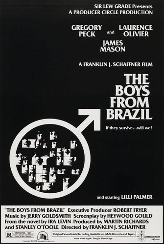 The Boys from Brazil (1978) Franklin J. Schaffner, Gregory Peck, Laurence Olivier, James Mason