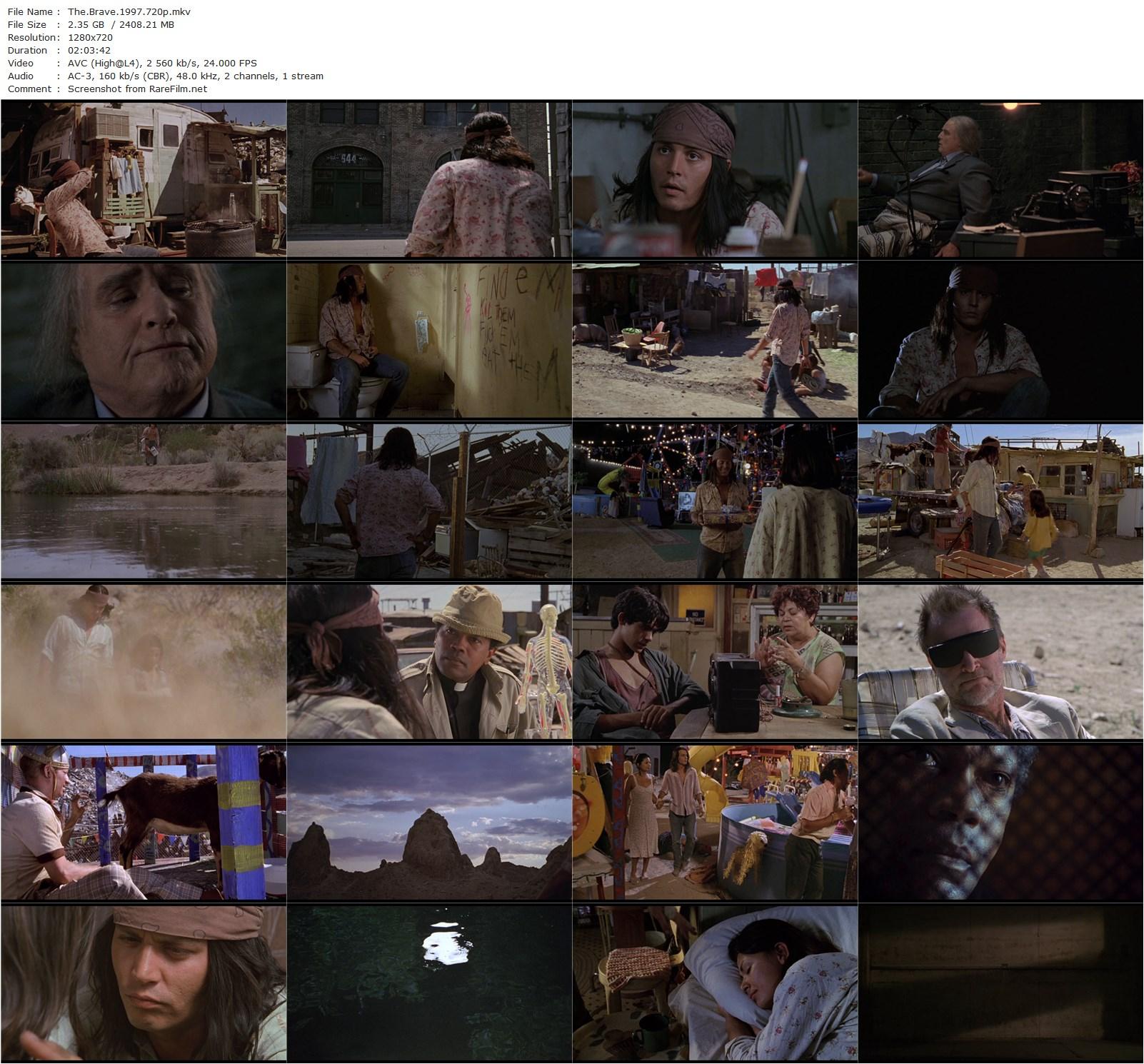 The Brave (1997) Johnny Depp, Marlon Brando, Marshall Bell-poster