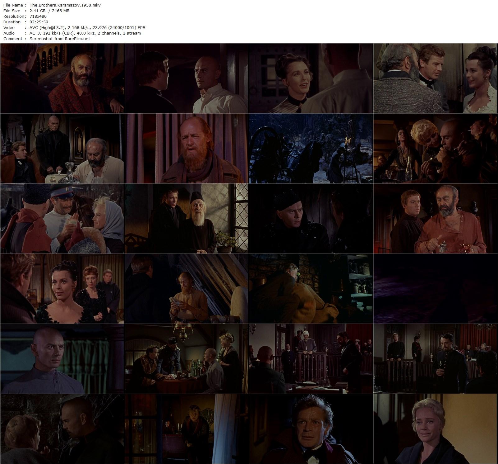 The Brothers Karamazov (1958) Richard Brooks, Yul Brynner, Maria Schell, Claire Bloom-poster