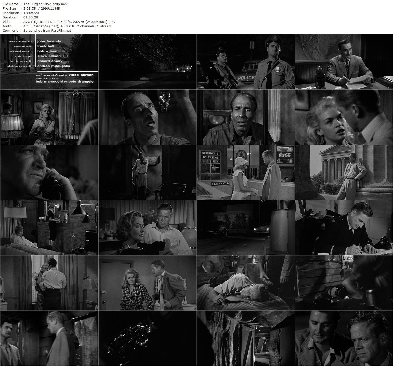 The Burglar (1957) Paul Wendkos, Dan Duryea, Jayne Mansfield, Martha Vickers-poster