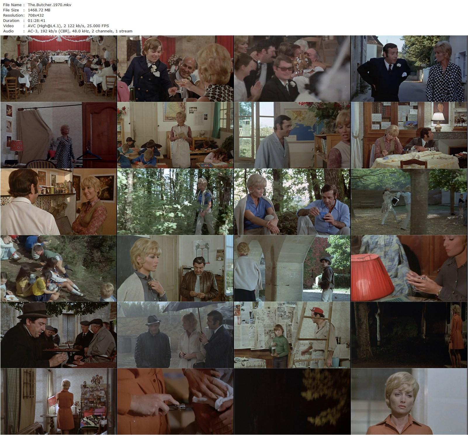 The Butcher AKA Le boucher (1970) Claude Chabrol, Stéphane Audran, Jean Yanne, Antonio Passalia-poster