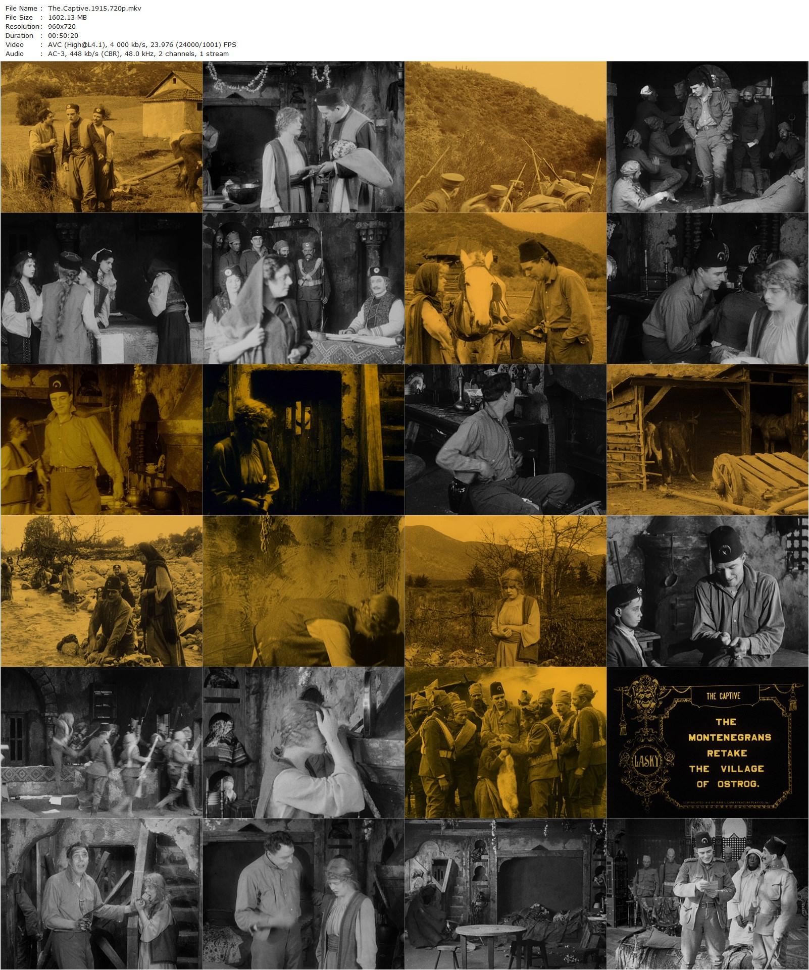 The Captive (1915) Cecil B. DeMille, Blanche Sweet, House Peters, Gerald Ward-poster