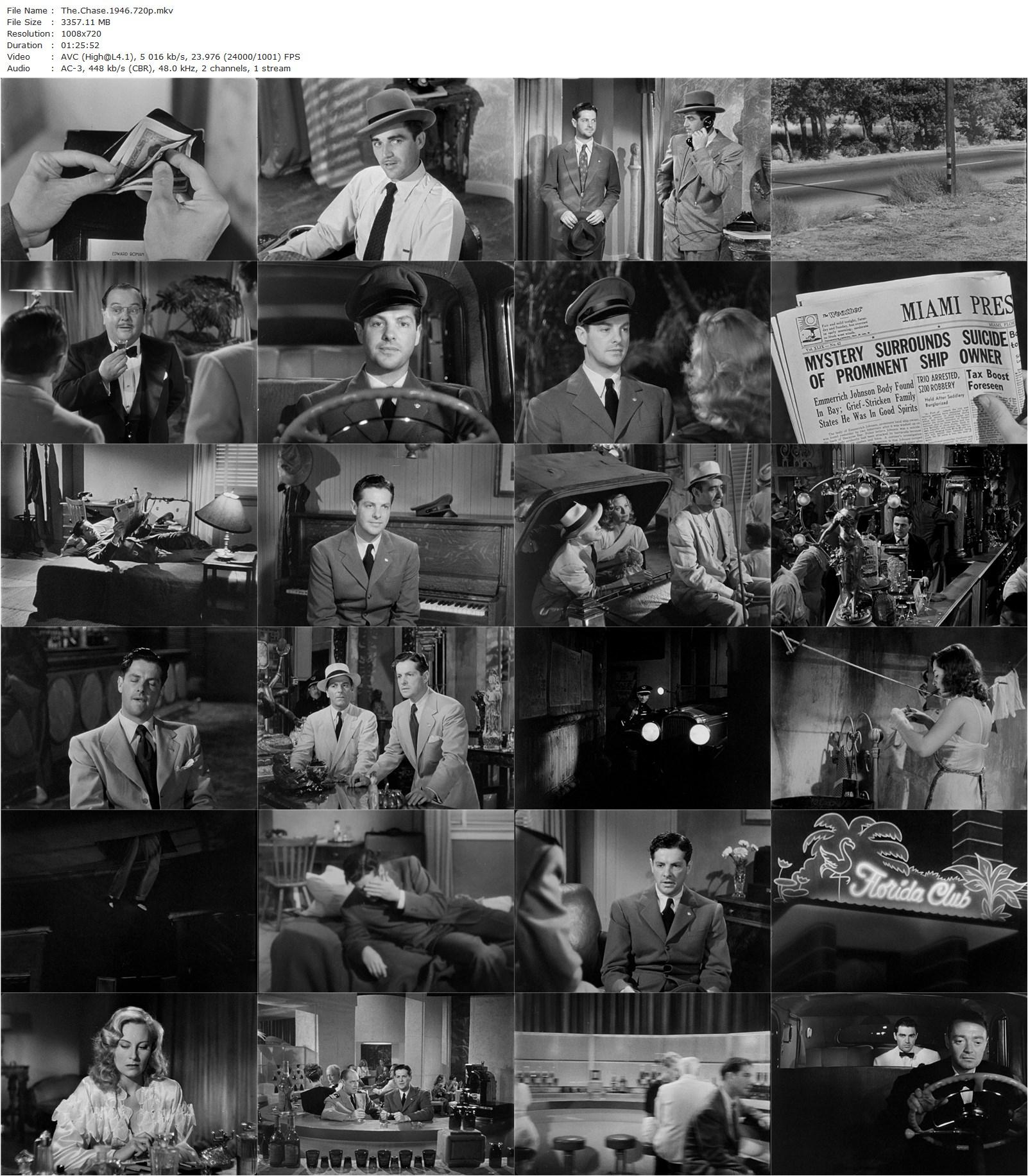 The Chase (1946) Arthur Ripley, Robert Cummings, Michèle Morgan, Steve Cochran-poster