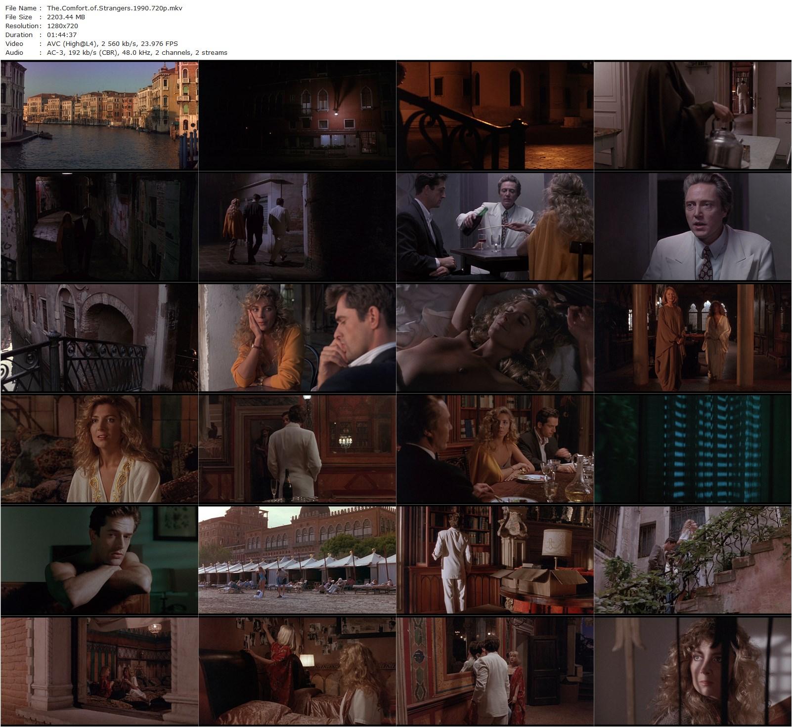 The Comfort of Strangers (1990) Paul Schrader, Christopher Walken, Rupert Everett, Natasha Richardson-poster