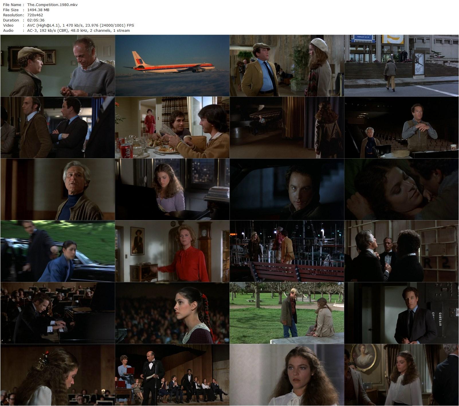 The Competition (1980) Joel Oliansky, Richard Dreyfuss, Amy Irving, Lee Remick-poster