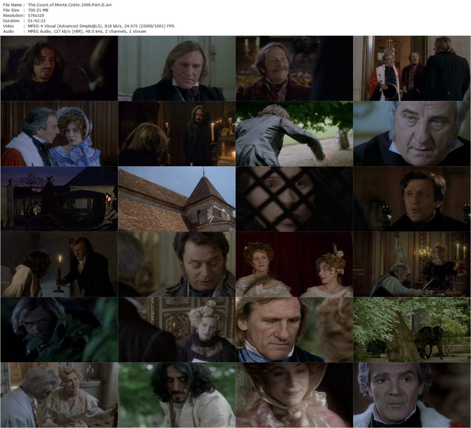 The Count of Monte Cristo (1998) Josée Dayan, Gérard Depardieu, Ornella Muti, Jean Rochefort-poster