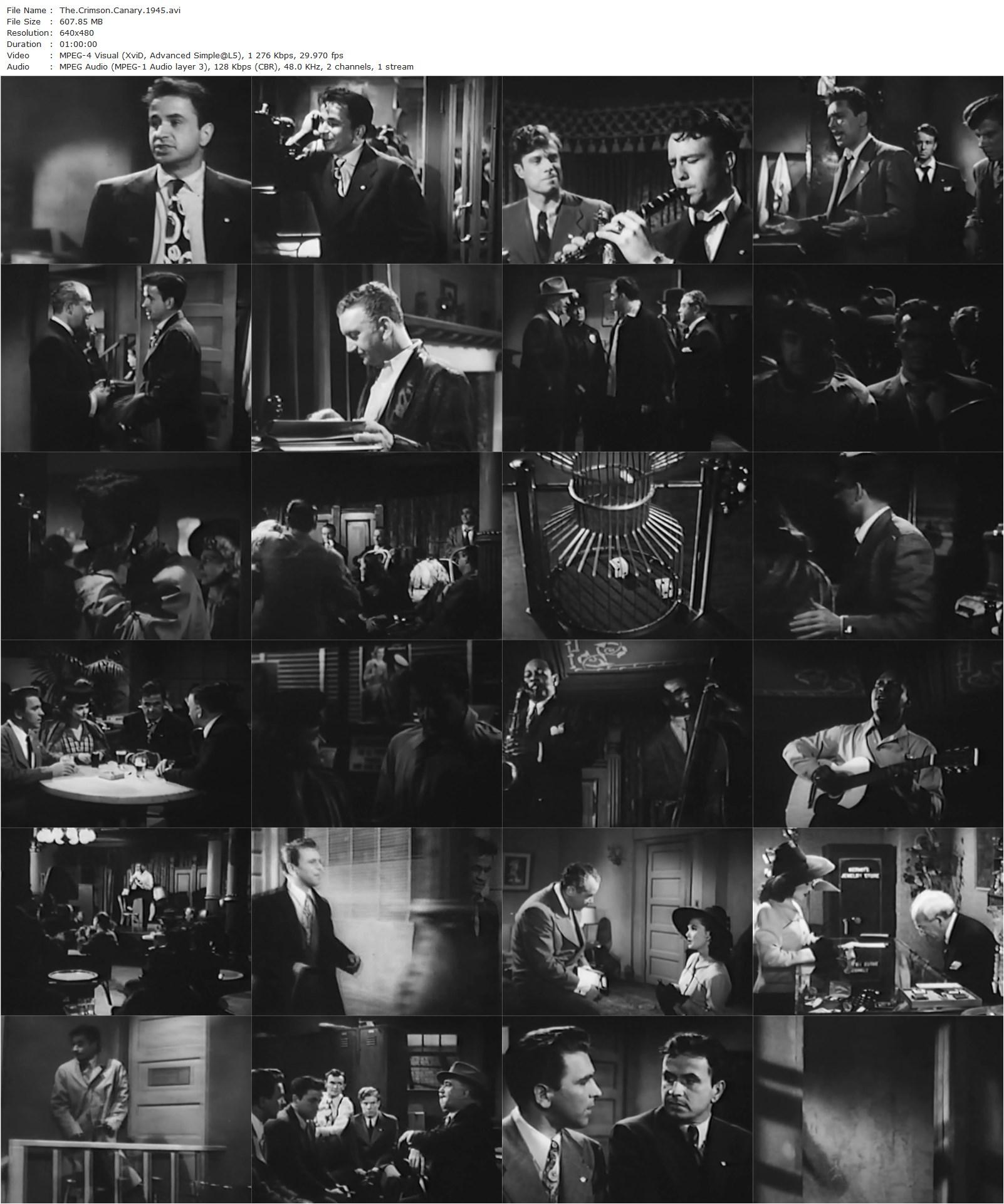 The Crimson Canary (1945) John Hoffman, Noah Beery Jr., Lois Collier, John Litel-poster