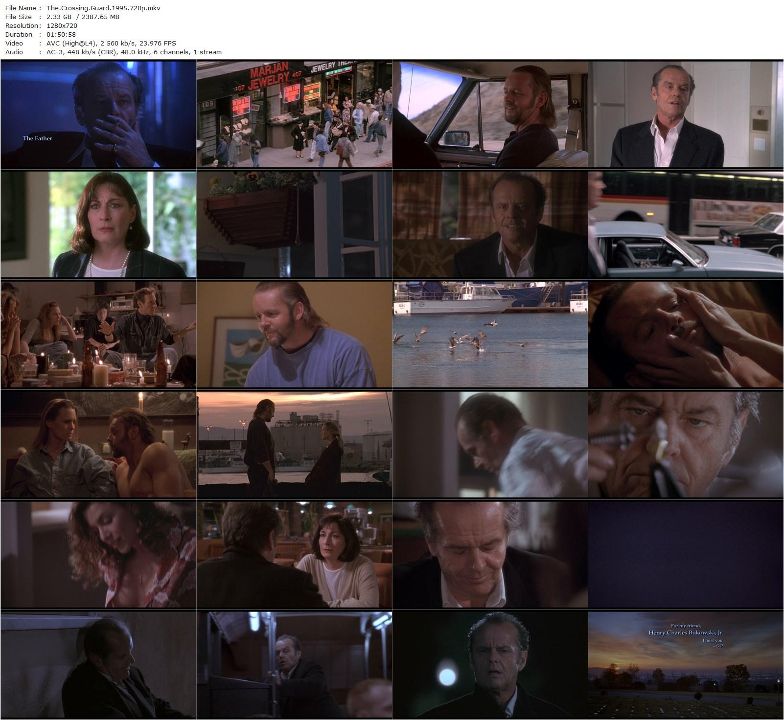 The Crossing Guard (1995) Sean Penn, Jack Nicholson, David Morse, Anjelica Huston-poster