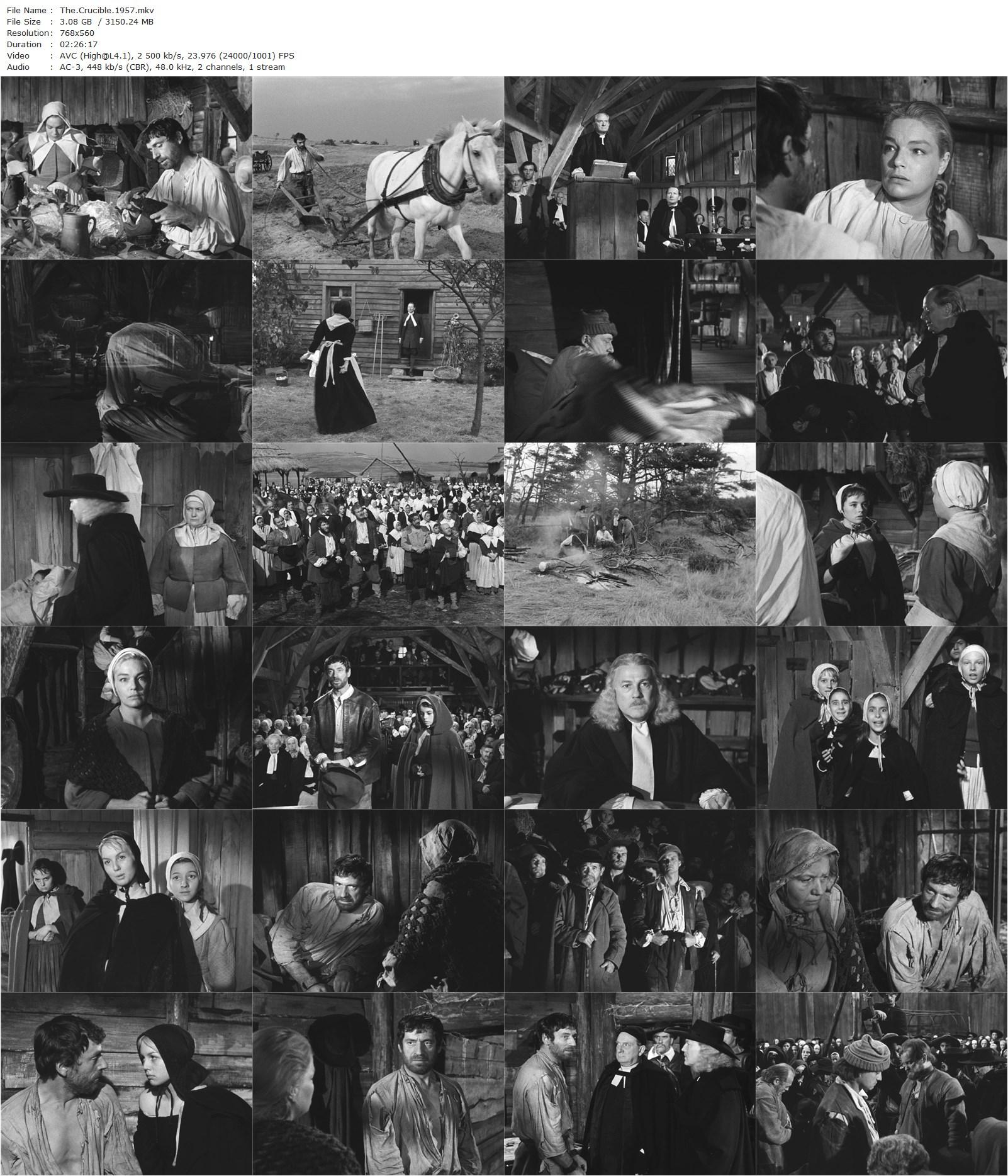 The Crucible AKA Les sorcières de Salem (1957) Raymond Rouleau, Simone Signoret, Yves Montand, Jean Debucourt-poster