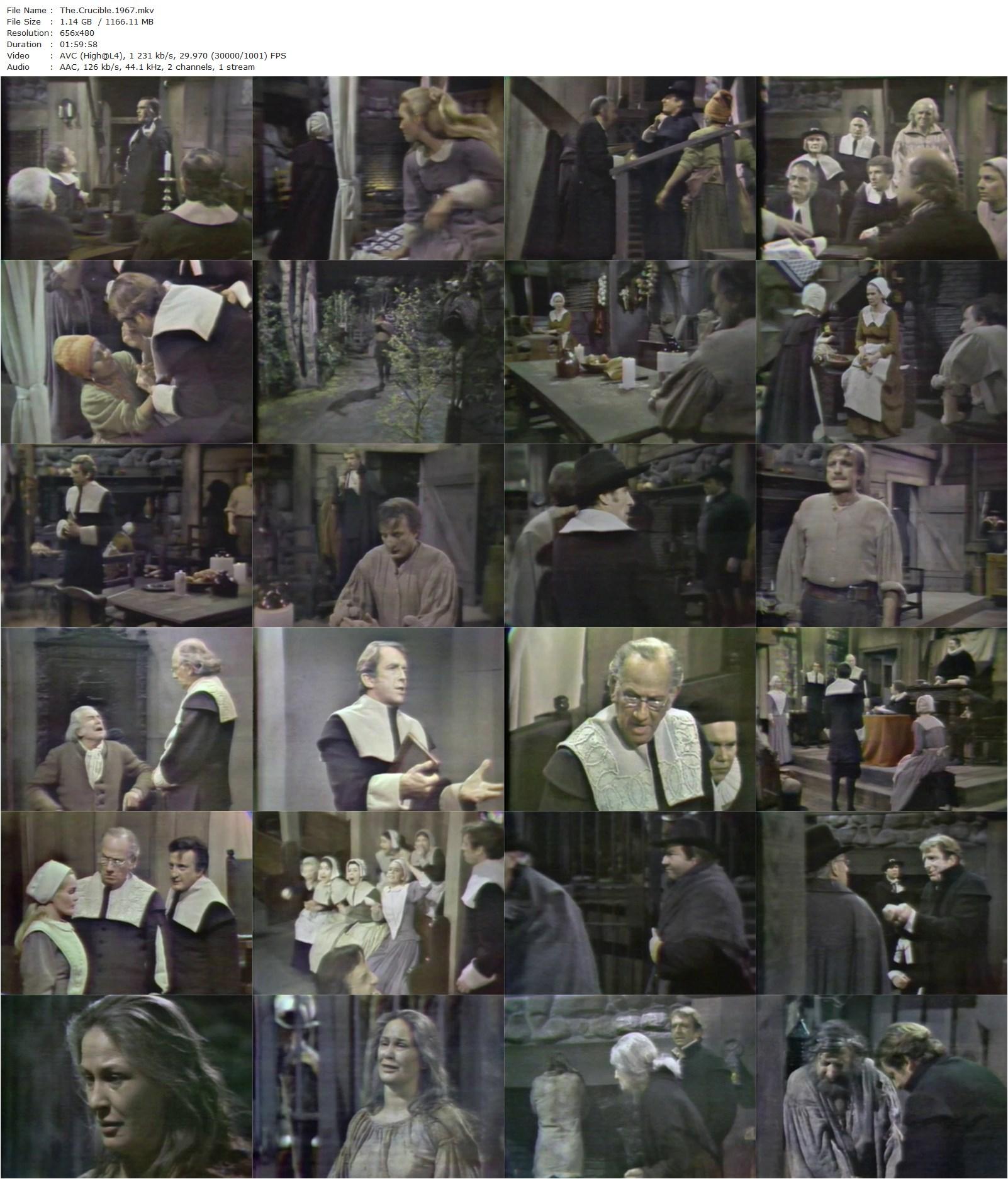 The Crucible (1967) Alex Segal, George C. Scott, Colleen Dewhurst, Melvyn Douglas-poster