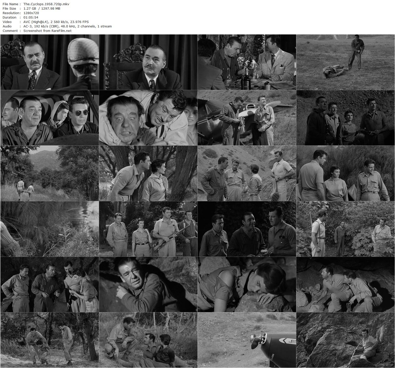 The Cyclops (1957) Bert I. Gordon, James Craig, Gloria Talbott, Lon Chaney Jr.-poster