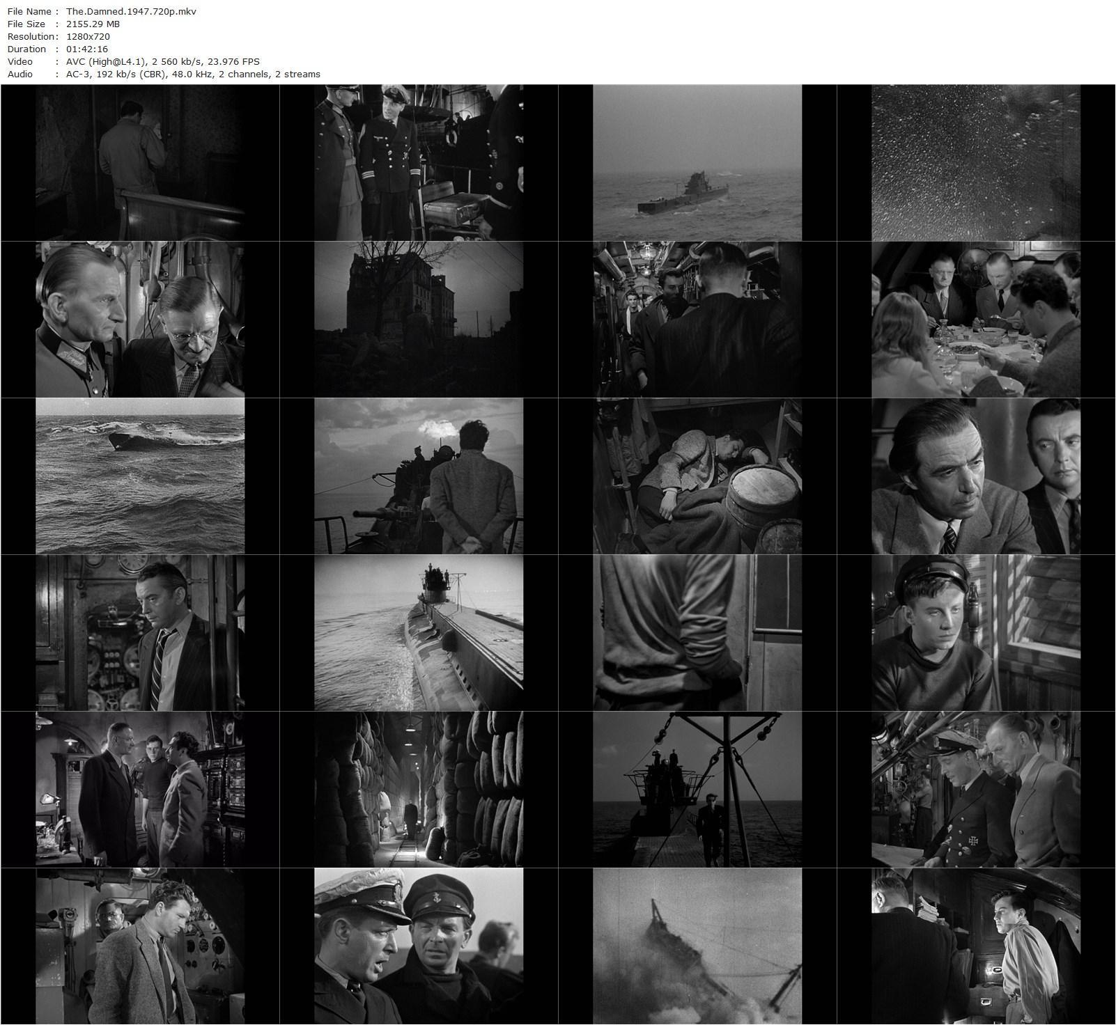 The Damned AKA Les maudits (1947) René Clément, Marcel Dalio, Henri Vidal, Florence Marly-poster