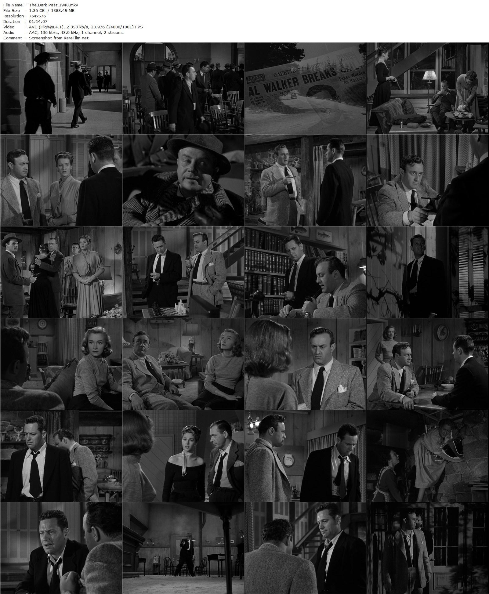 The Dark Past (1948) Rudolph Maté, William Holden-poster