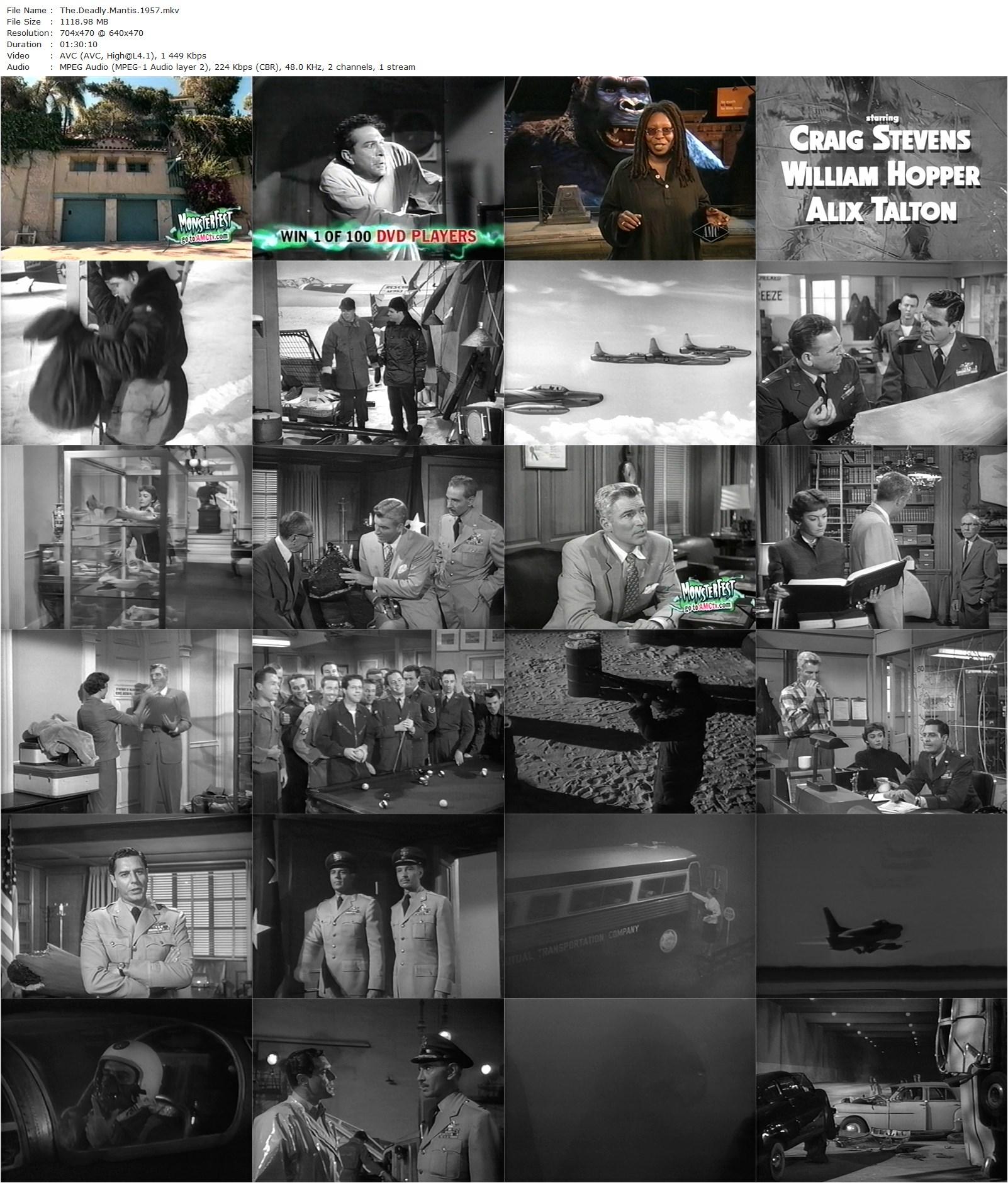 The Deadly Mantis (1957) Nathan Juran, Craig Stevens, William Hopper, Alix Talton-poster