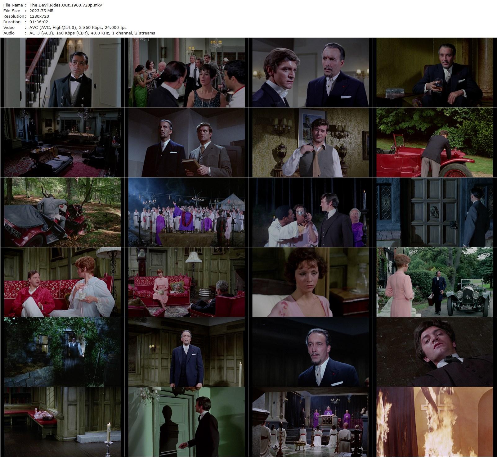 The Devil Rides Out (1968) Terence Fisher, Christopher Lee, Charles Gray, Nike Arrighi-poster