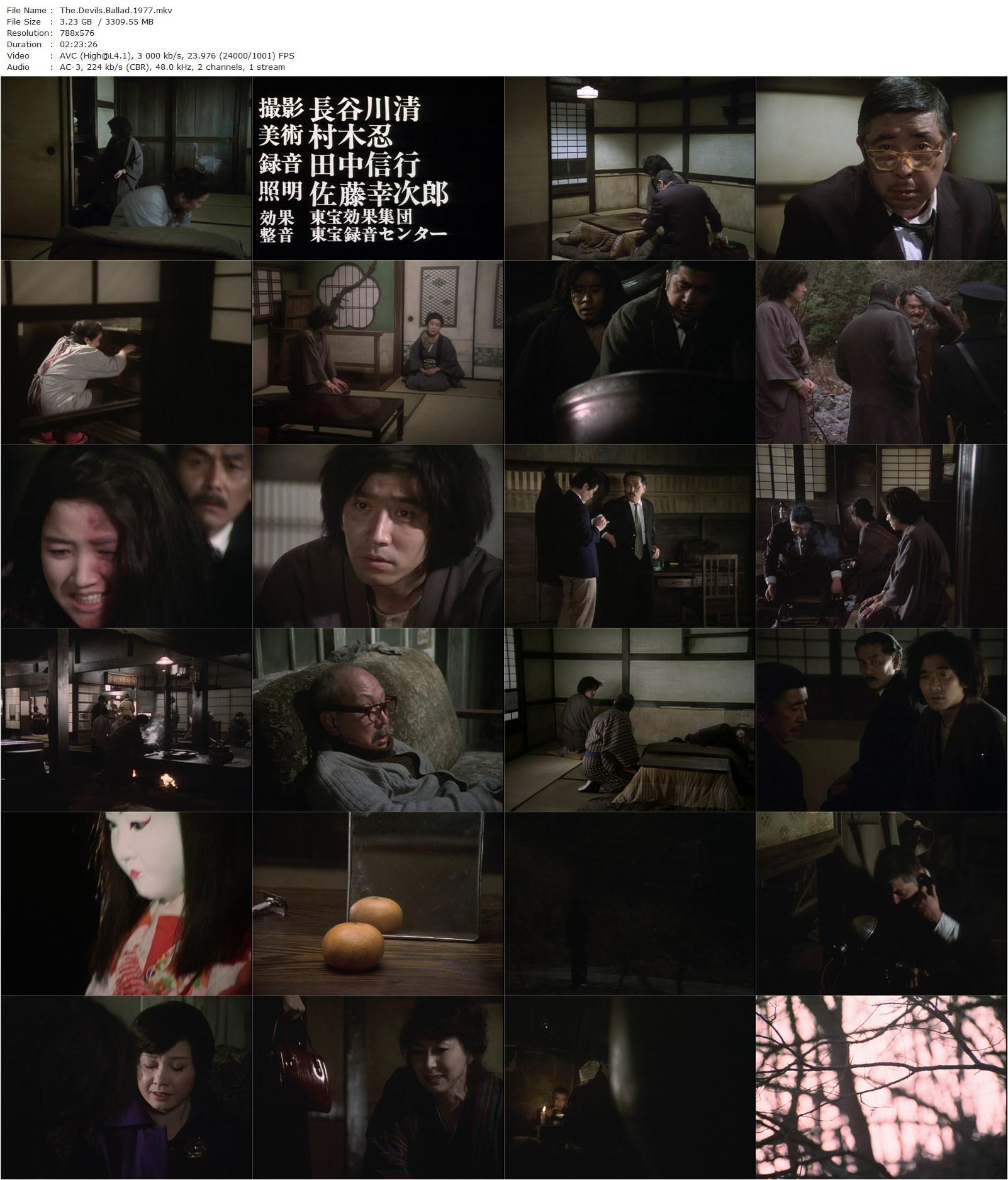 The Devil’s Ballad AKA Akuma no temari-uta (1977) Kon Ichikawa, Kôji Ishizaka, Keiko Kishi, Akiko Nishina-poster