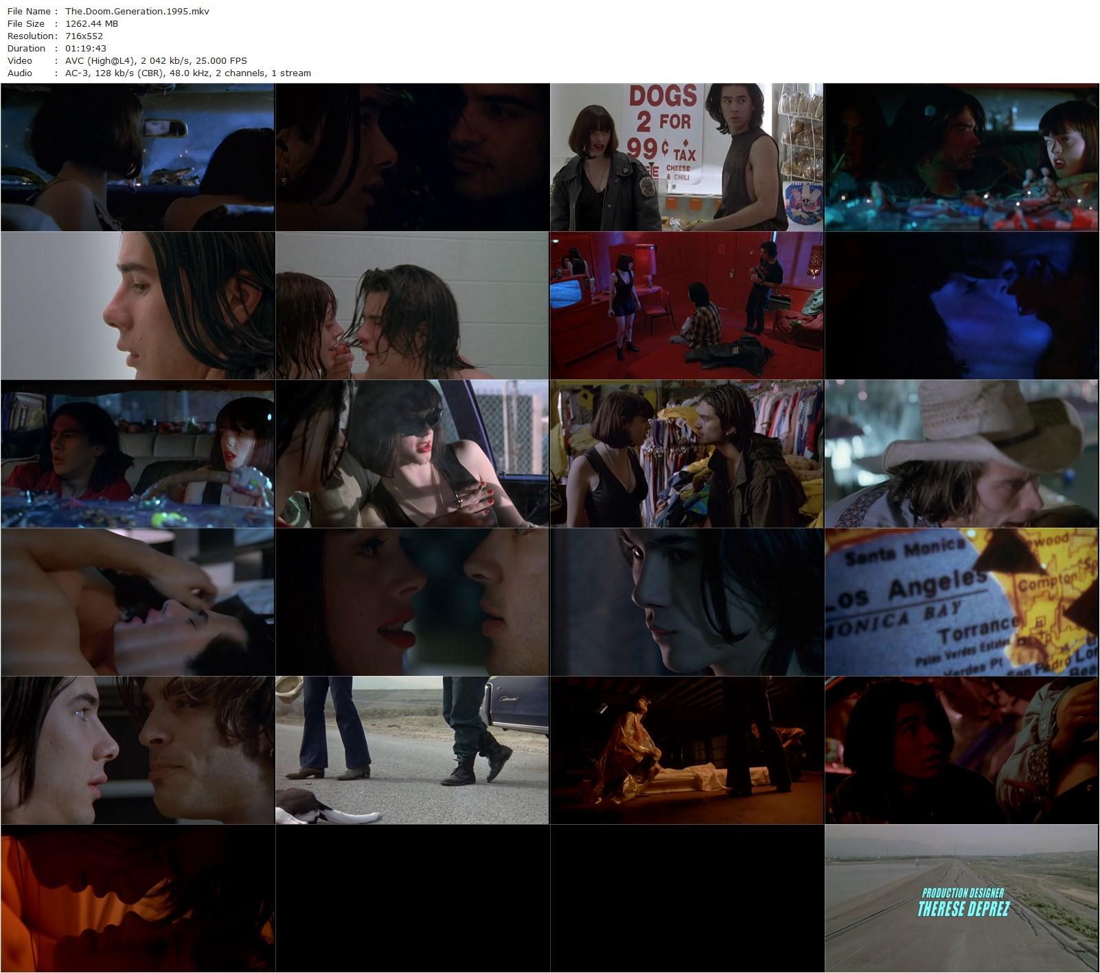 The Doom Generation (1995) Gregg Araki, James Duval, Rose McGowan, Johnathon Schaech-poster