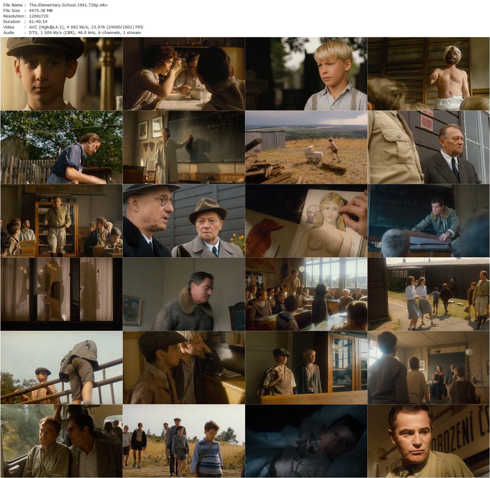 The Elementary School AKA Obecná skola (1991) Jan Sverák, Jan Tríska, Zdenek Sverák, Libuse Safránková-poster