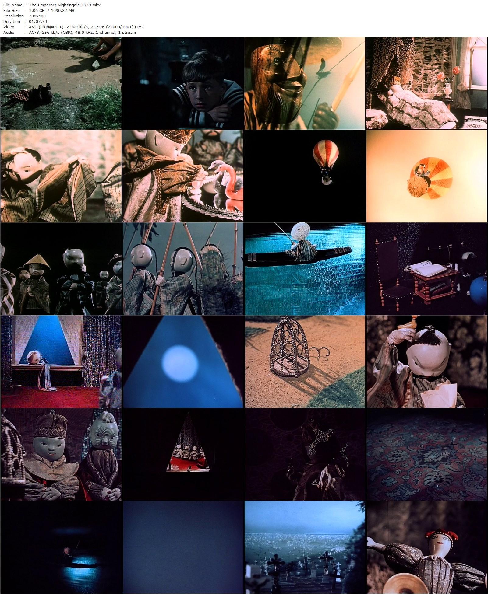 The Emperor’s Nightingale AKA Cisaruv slavík (1949) Jirí Trnka, Milos Makovec, Helena Patockova, Jaromir Sobotoa, Detsky pevecky sbor Jana Kuhna-poster