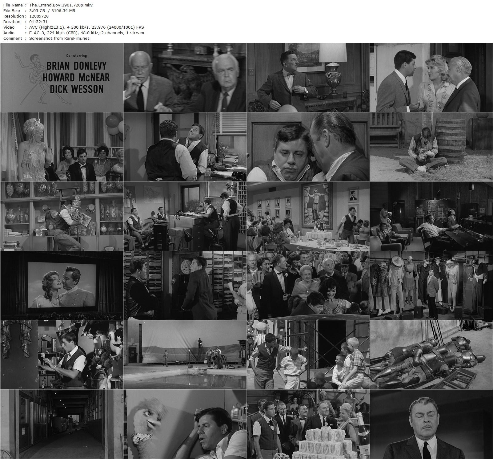 The Errand Boy (1961) Jerry Lewis, Brian Donlevy, Howard McNear-poster