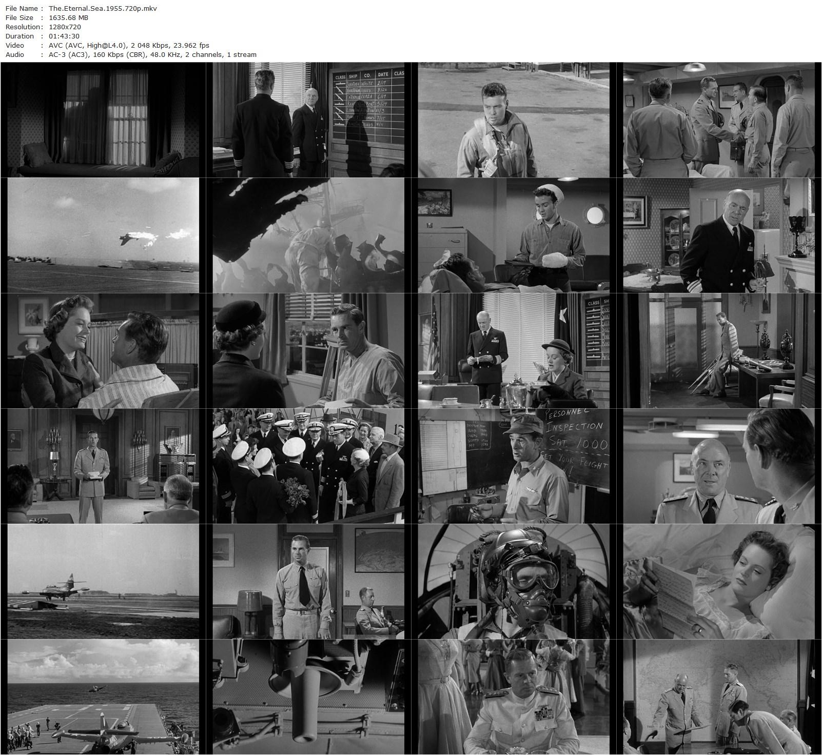 The Eternal Sea (1955) John H. Auer, Sterling Hayden, Alexis Smith, Ben Cooper-poster