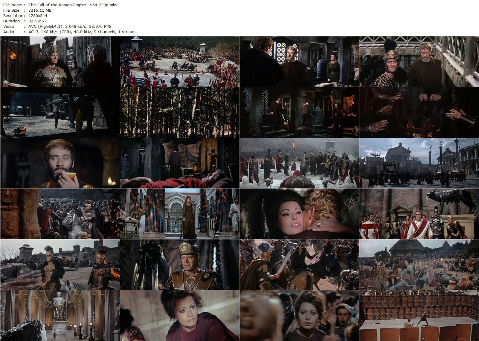 The Fall of the Roman Empire (1964) Anthony Mann, Sophia Loren, Stephen Boyd, Alec Guinness-poster