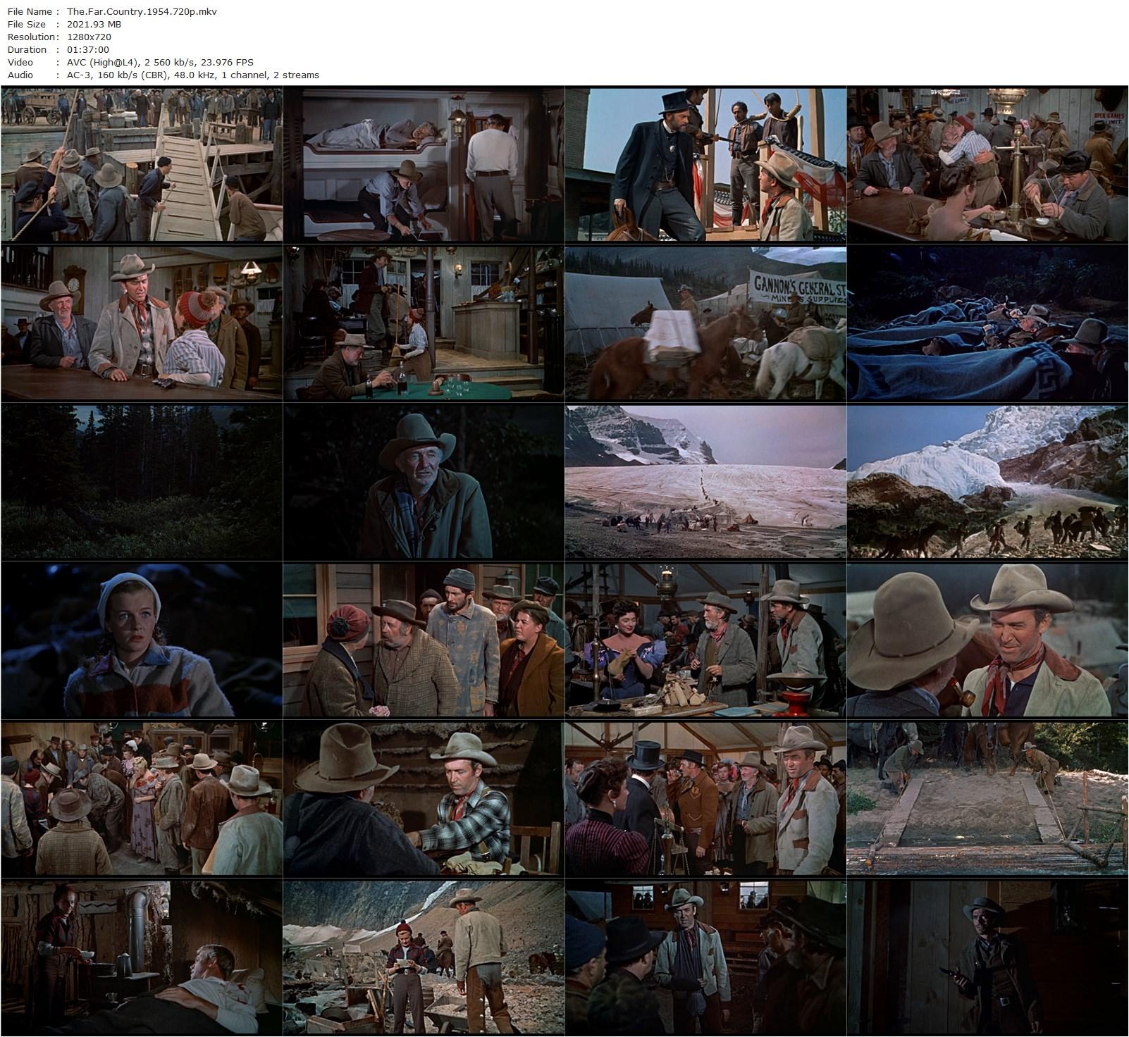 The Far Country (1954) Anthony Mann, James Stewart, Ruth Roman, Corinne Calvet-poster