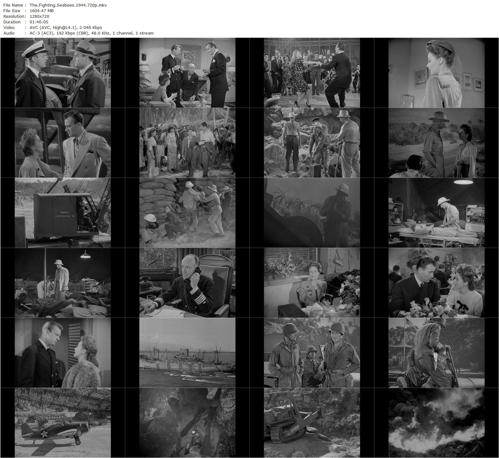 The Fighting Seabees (1944) Edward Ludwig, John Wayne, Susan Hayward, Dennis O’Keefe-poster