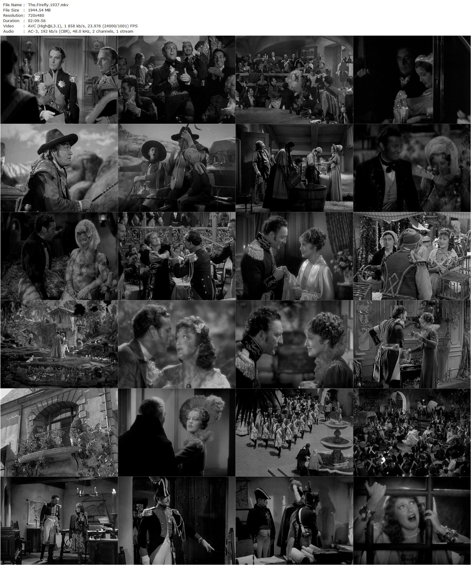 The Firefly (1937) Robert Z. Leonard, Jeanette MacDonald, Allan Jones, Warren William-poster