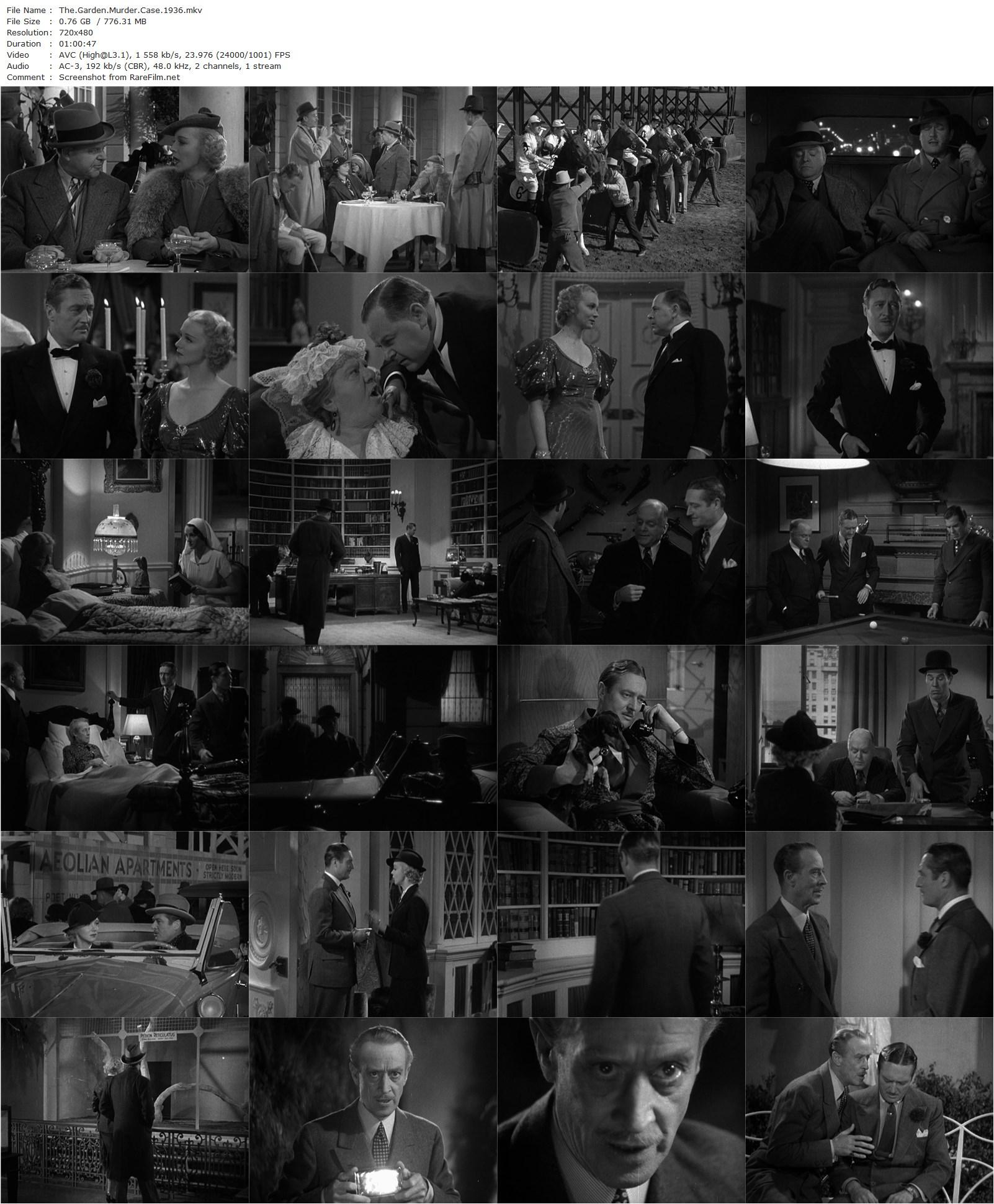 The Garden Murder Case (1936) Edwin L. Marin-poster