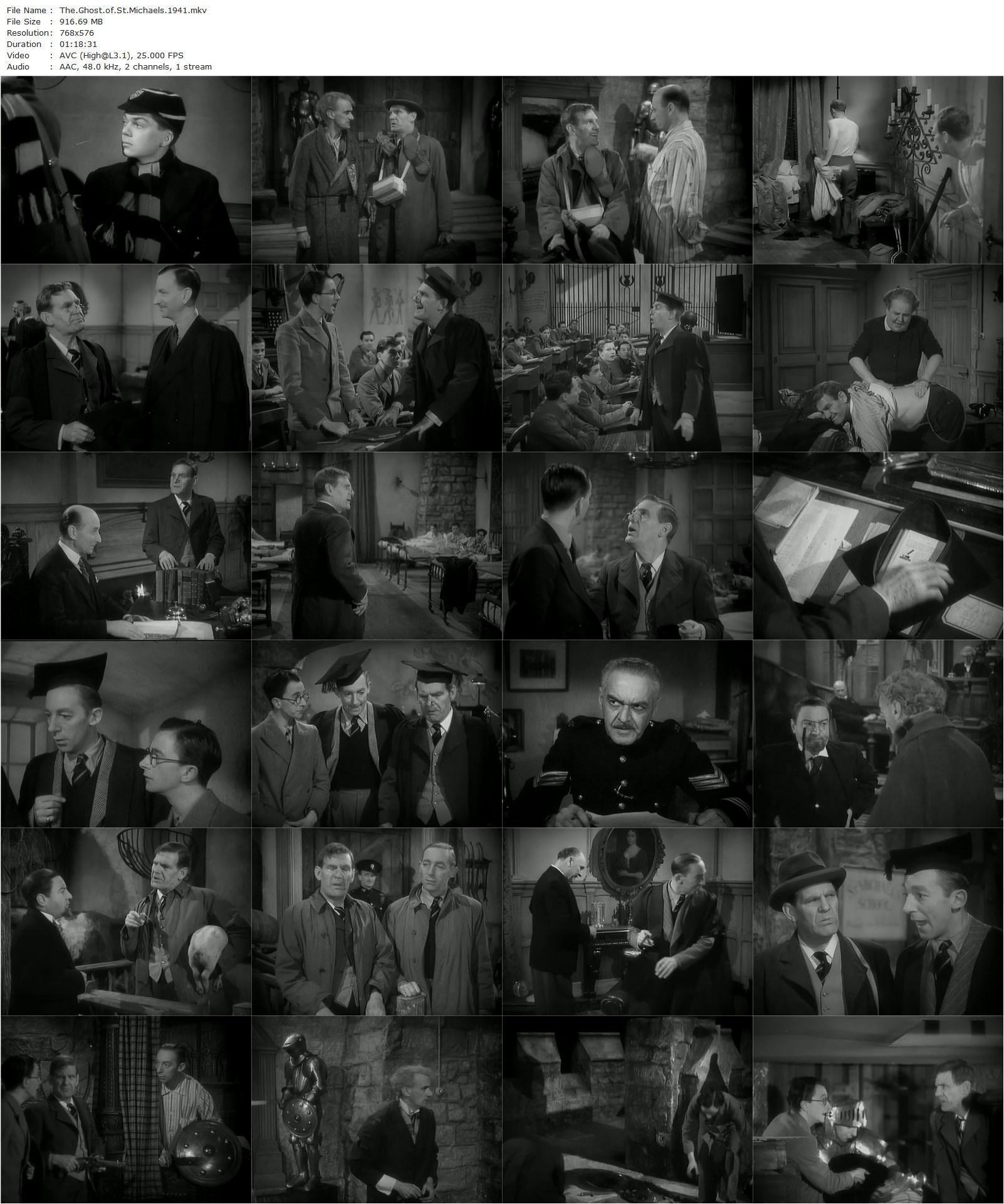 The Ghost of St. Michael’s (1941) Marcel Varnel, Will Hay, Claude Hulbert, Felix Aylmer-poster