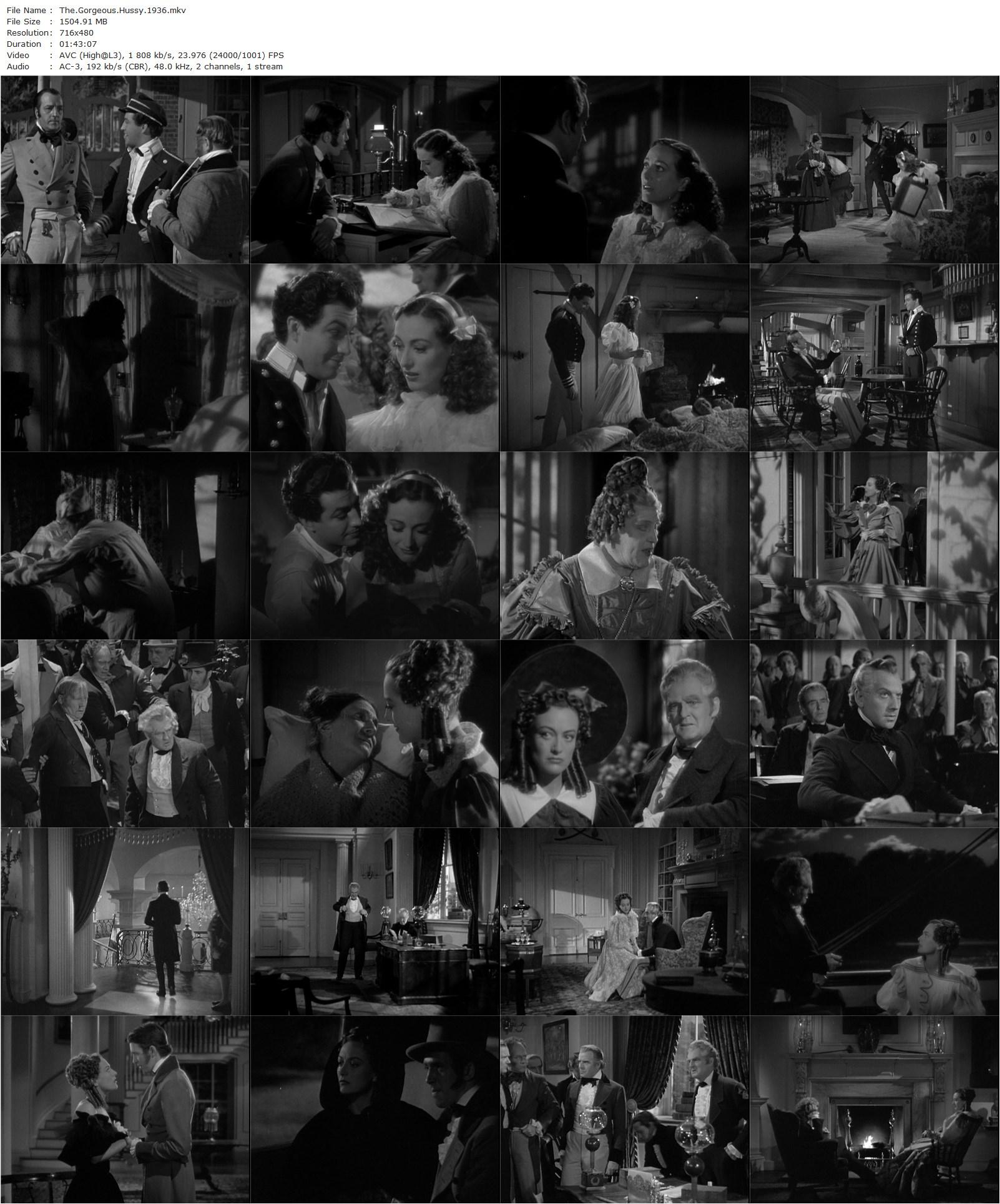 The Gorgeous Hussy (1936) Clarence Brown, Joan Crawford, Robert Taylor, Lionel Barrymore-poster