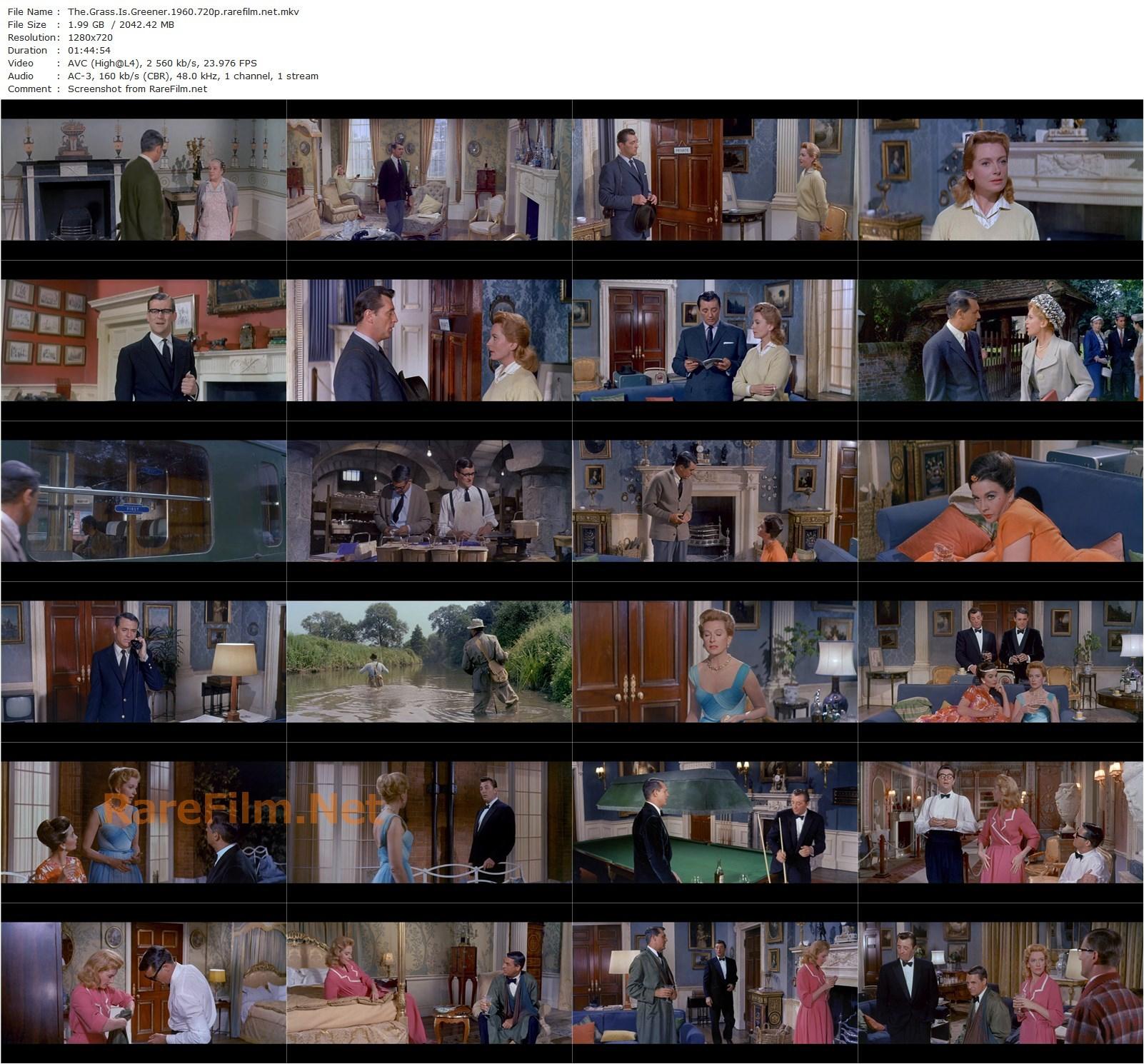 The Grass Is Greener (1960) Stanley Donen, Cary Grant, Deborah Kerr, Robert Mitchum-poster