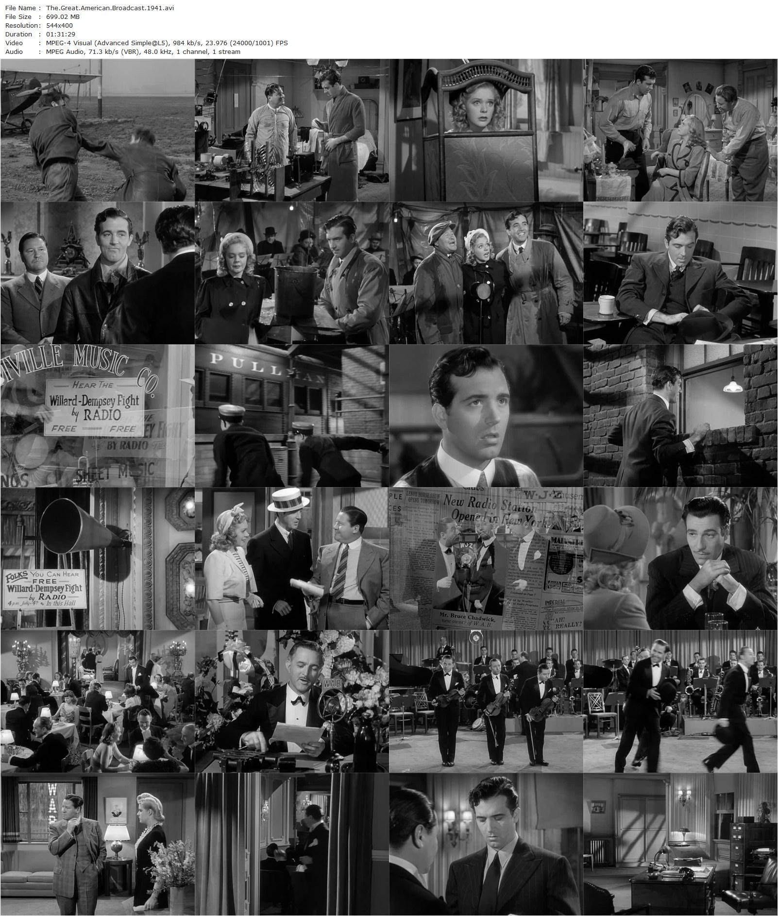 The Great American Broadcast (1941) Archie Mayo, Alice Faye, Jack Oakie, John Payne-poster