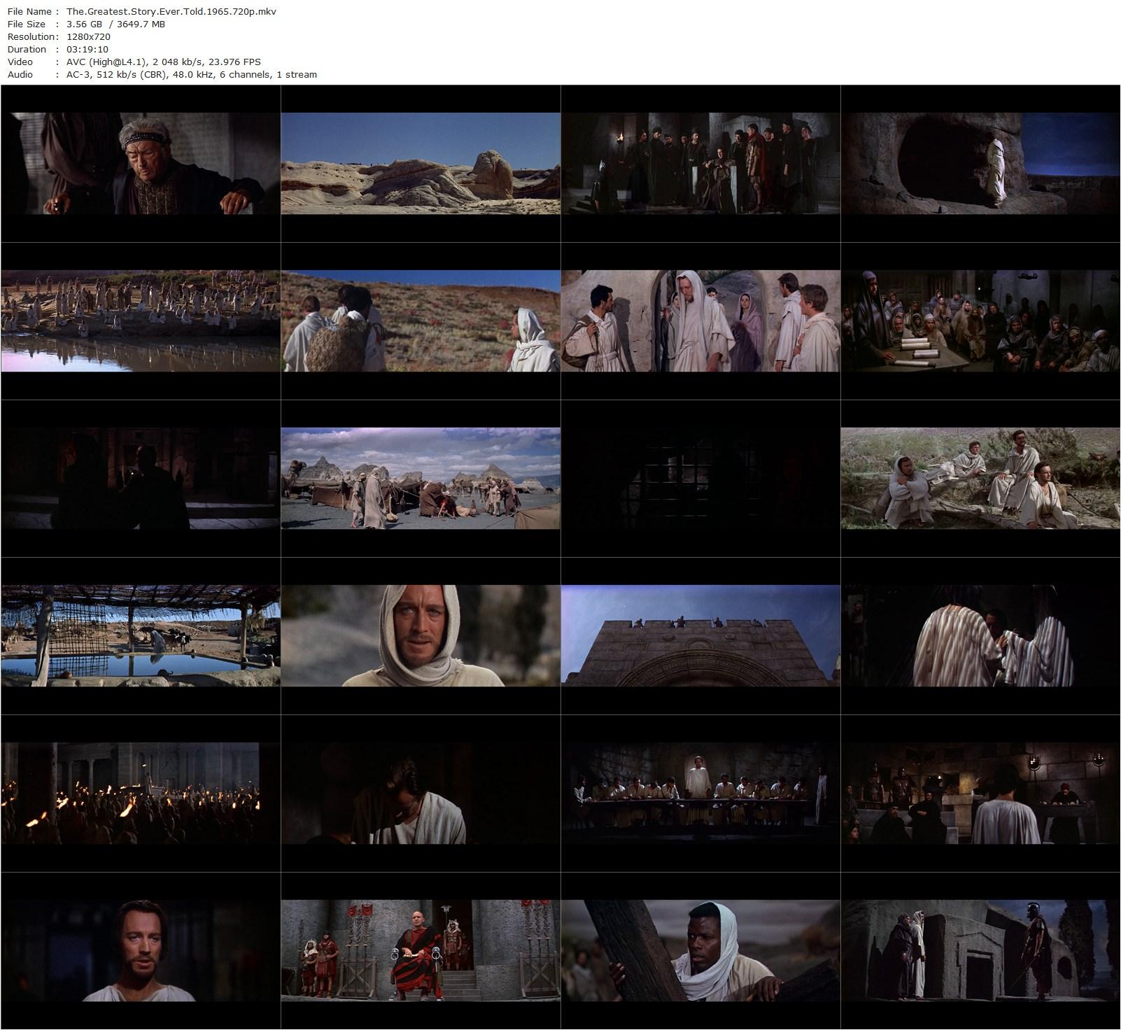 The Greatest Story Ever Told (1965) George Stevens, Max von Sydow, Dorothy McGuire, Charlton Heston-poster