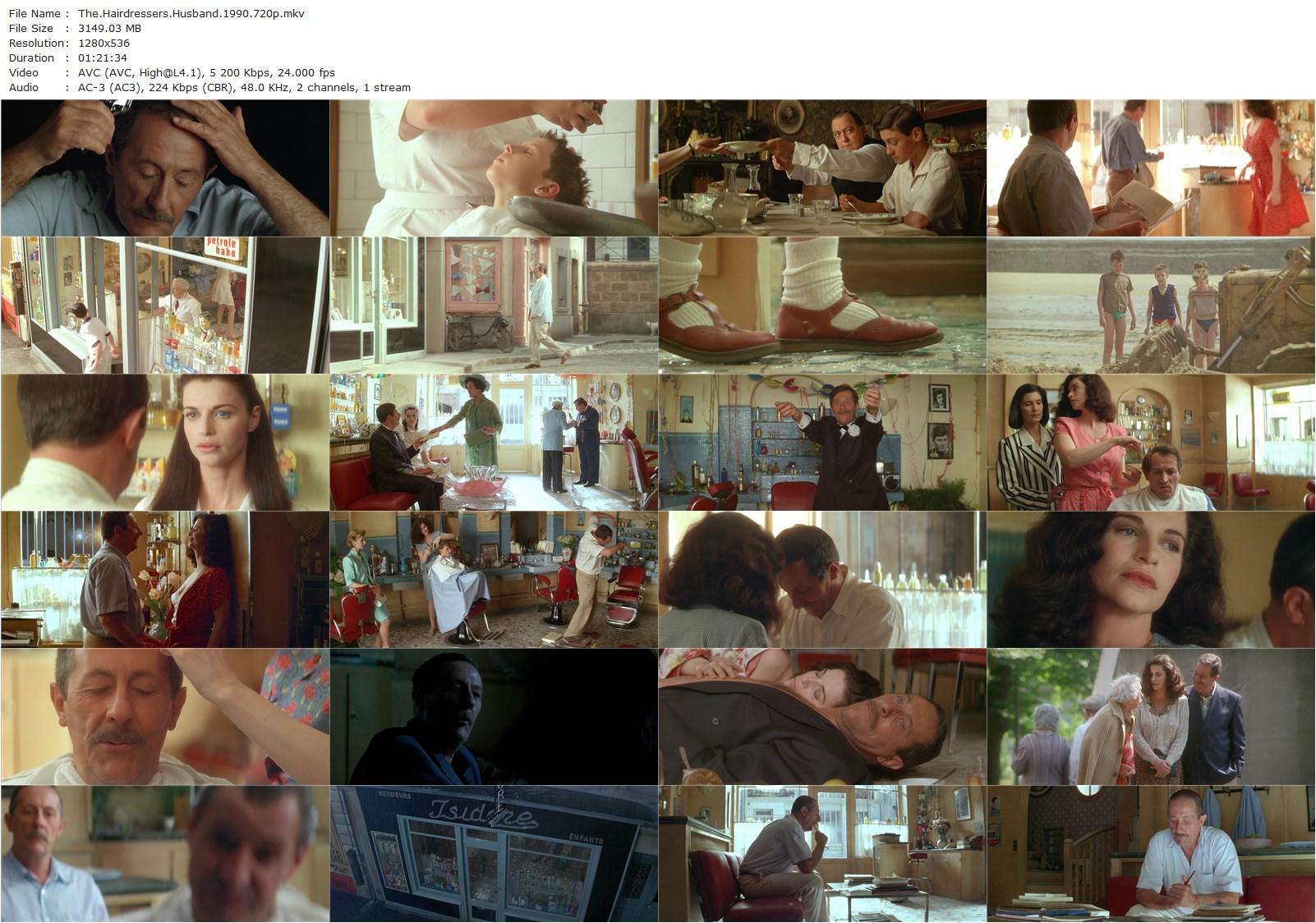 The Hairdresser’s Husband (1990) Patrice Leconte, Jean Rochefort, Anna Galiena, Roland Bertin-poster