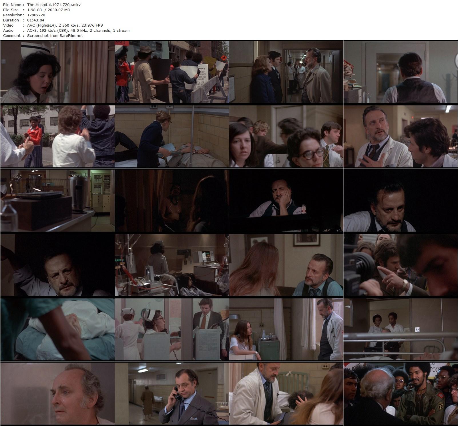 The Hospital (1971) Arthur Hiller, George C. Scott, Diana Rigg, Barnard Hughes-poster