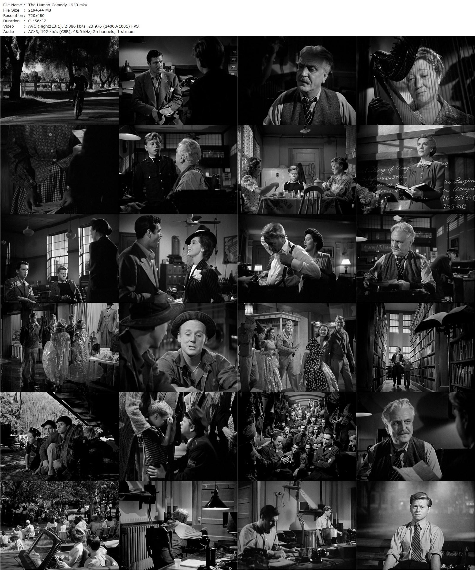 The Human Comedy (1943) Clarence Brown, Mickey Rooney, Frank Morgan, James Craig-poster