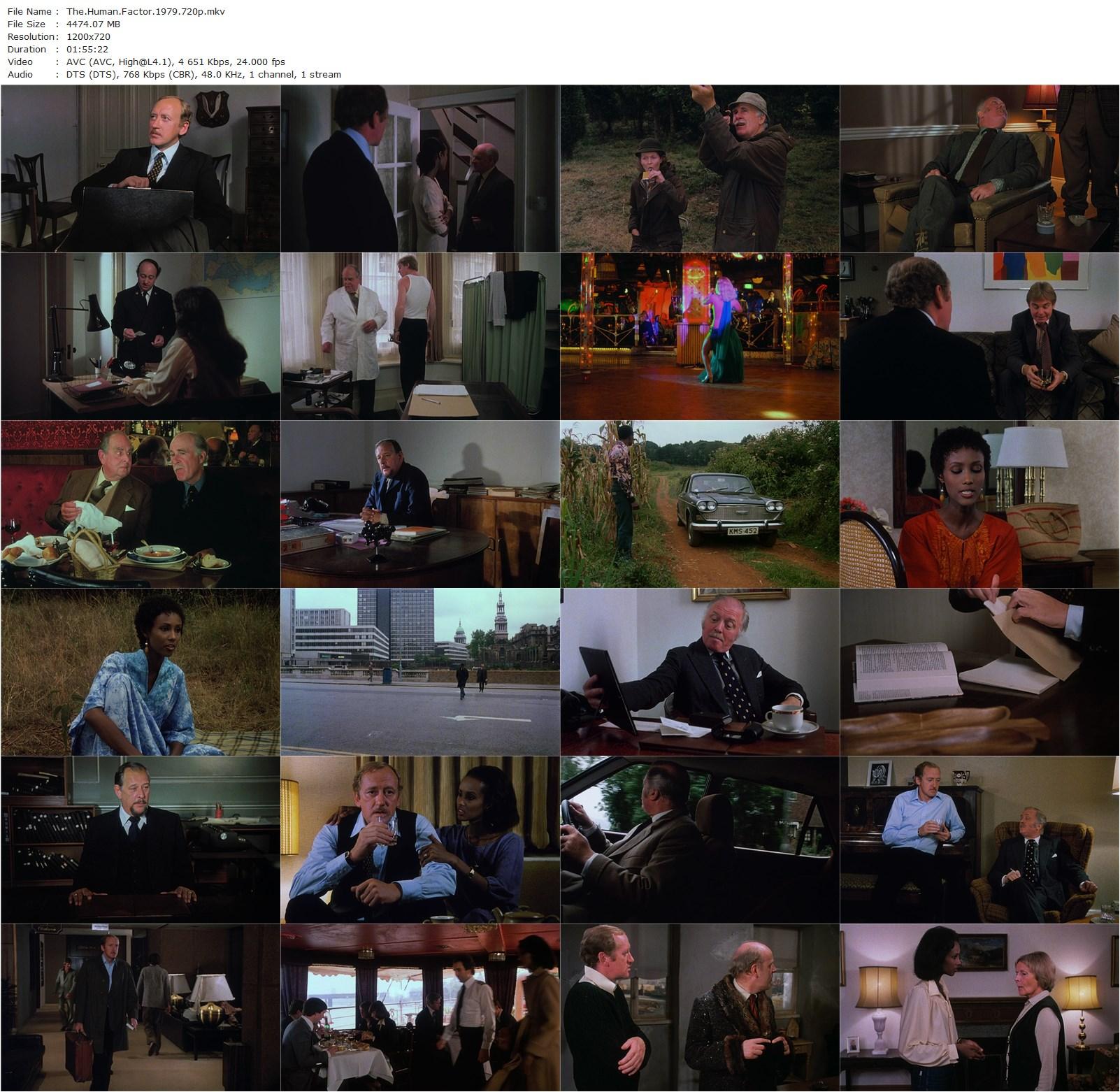 The Human Factor (1979) Otto Preminger, Richard Attenborough, Nicol Williamson, Derek Jacobi-poster