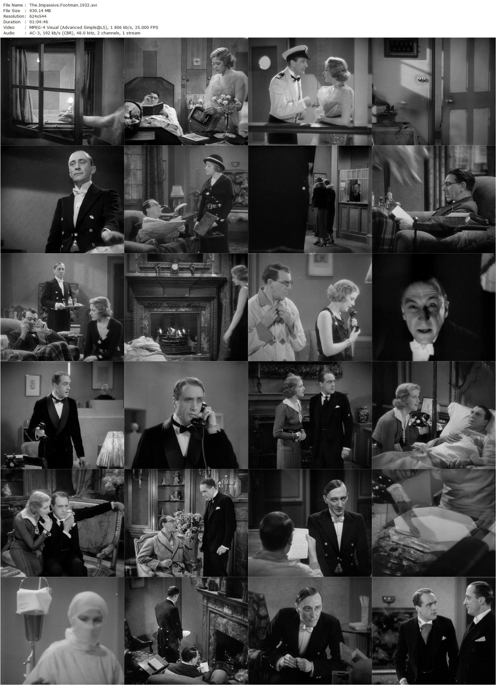 The Impassive Footman (1932) Basil Dean, Owen Nares, Betty Stockfeld, Allan Jeayes-poster