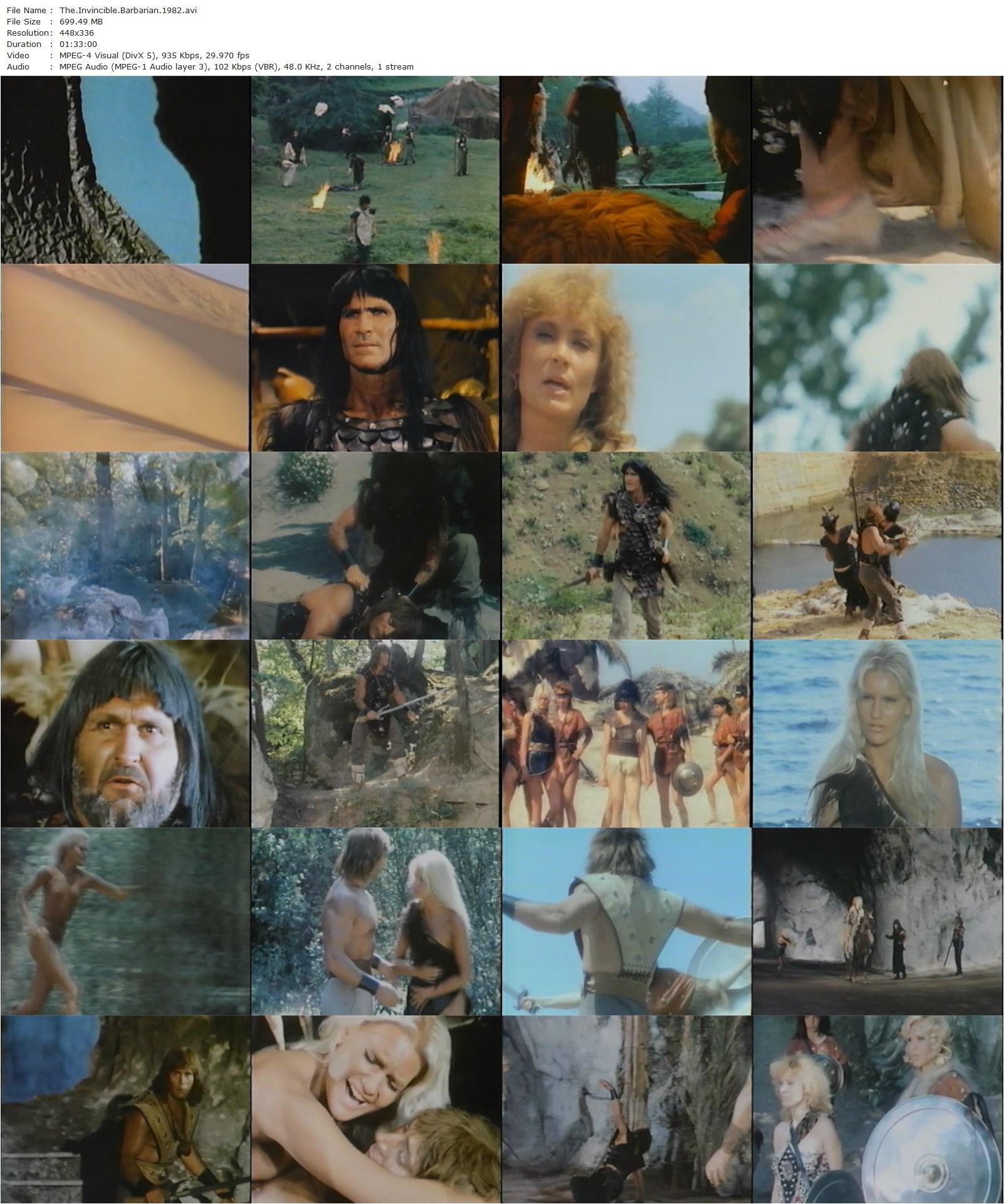 The Invincible Barbarian (1982) Francesco Prosperi, Pietro Torrisi, Malisa Longo, Giovanni Cianfriglia-poster
