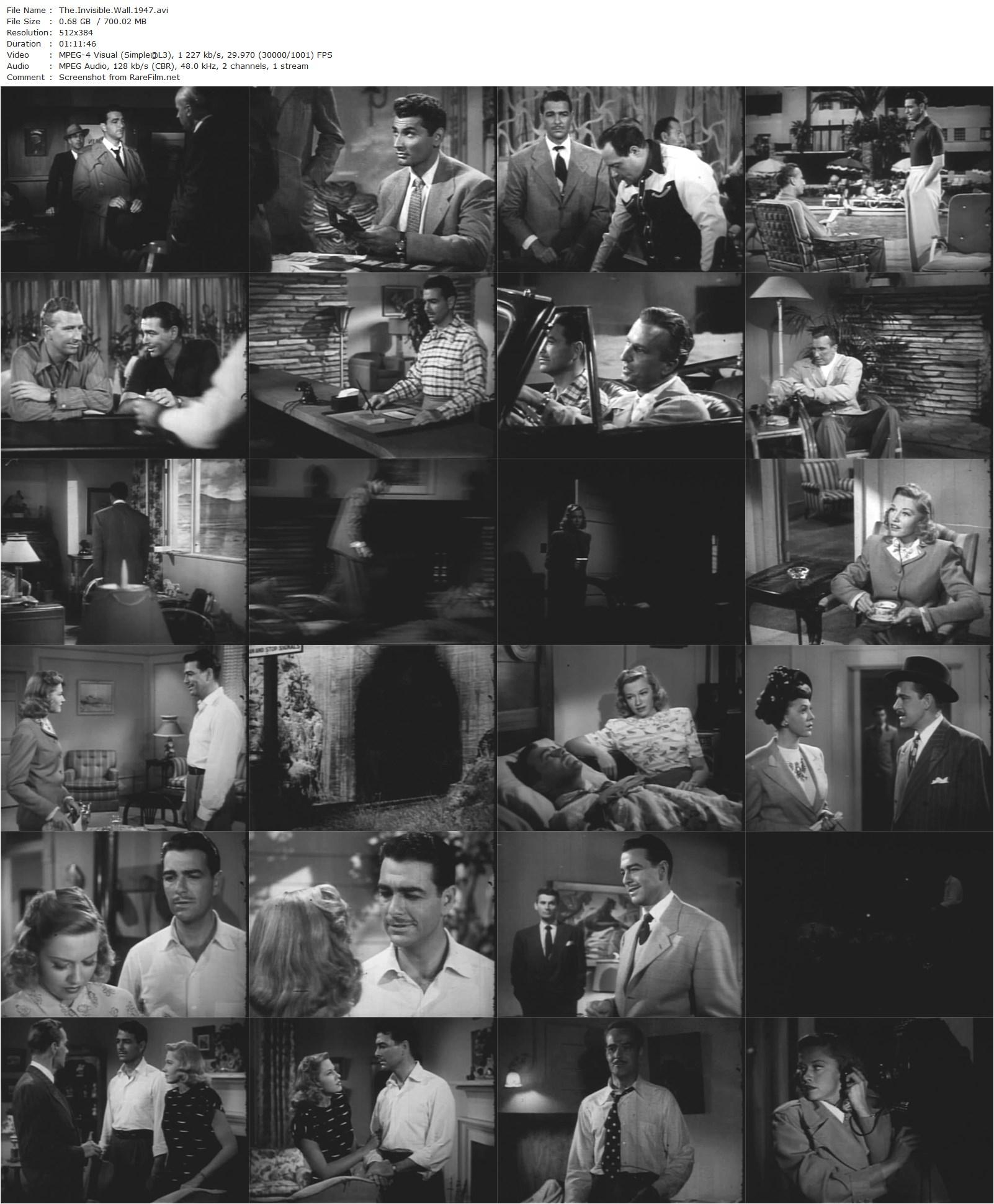 The Invisible Wall (1947) Eugene Forde, Don Castle, Virginia Christine, Richard Gaines-poster