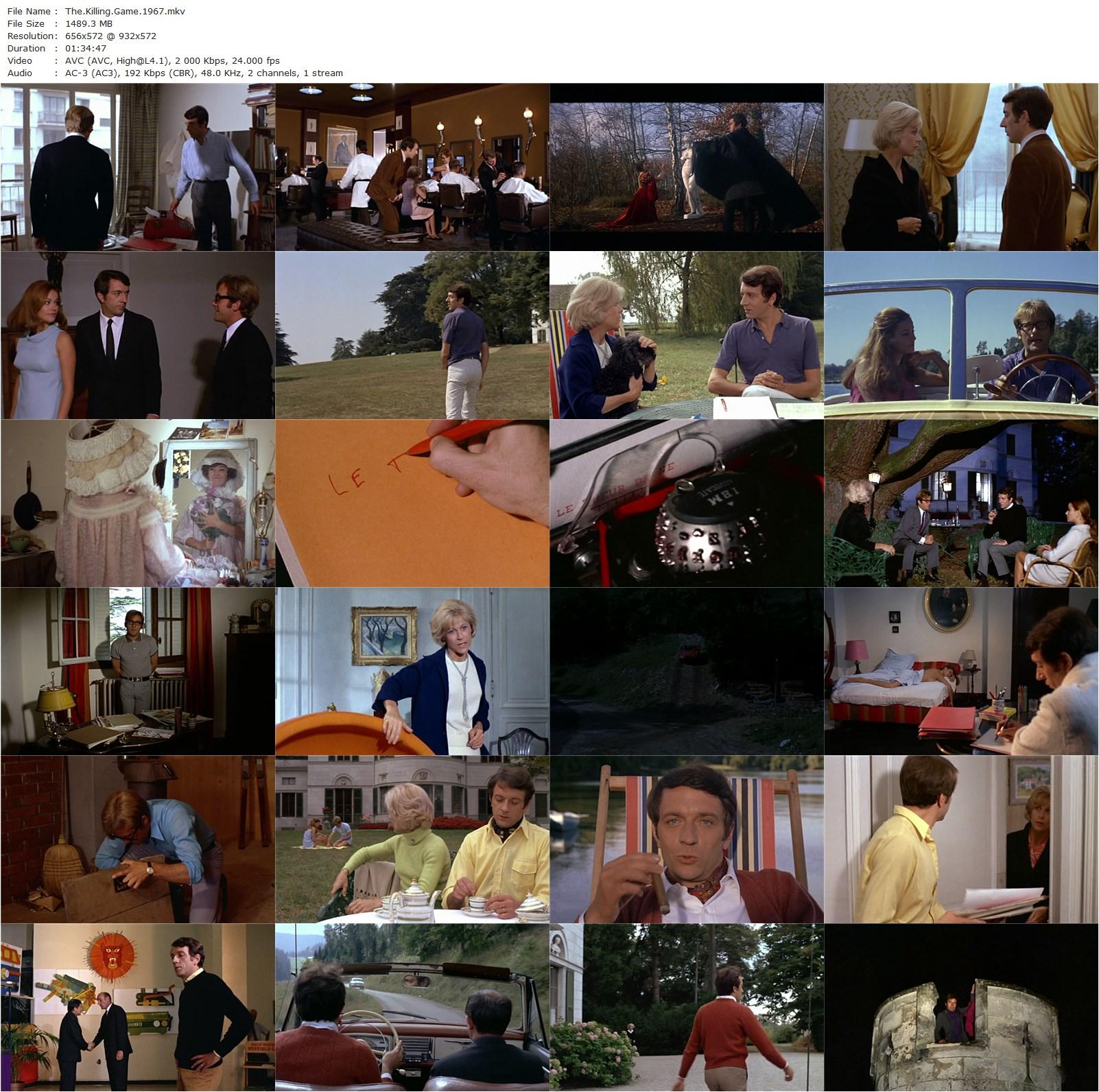 The Killing Game (1967) Alain Jessua, Jean-Pierre Cassel, Claudine Auger, Michel Duchaussoy-poster