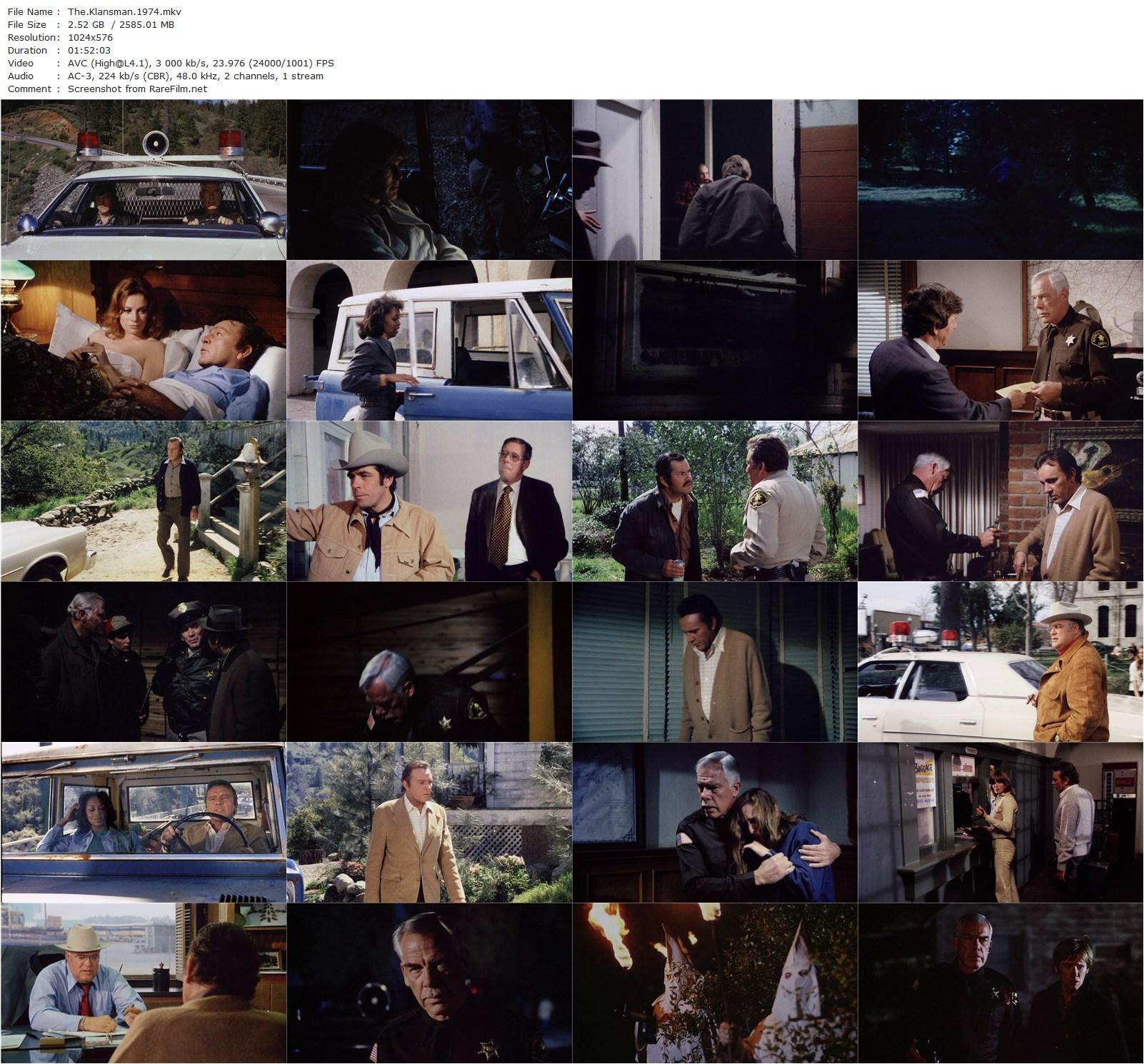 The Klansman (1974) Terence Young, Lee Marvin, Richard Burton, Cameron Mitchell-poster