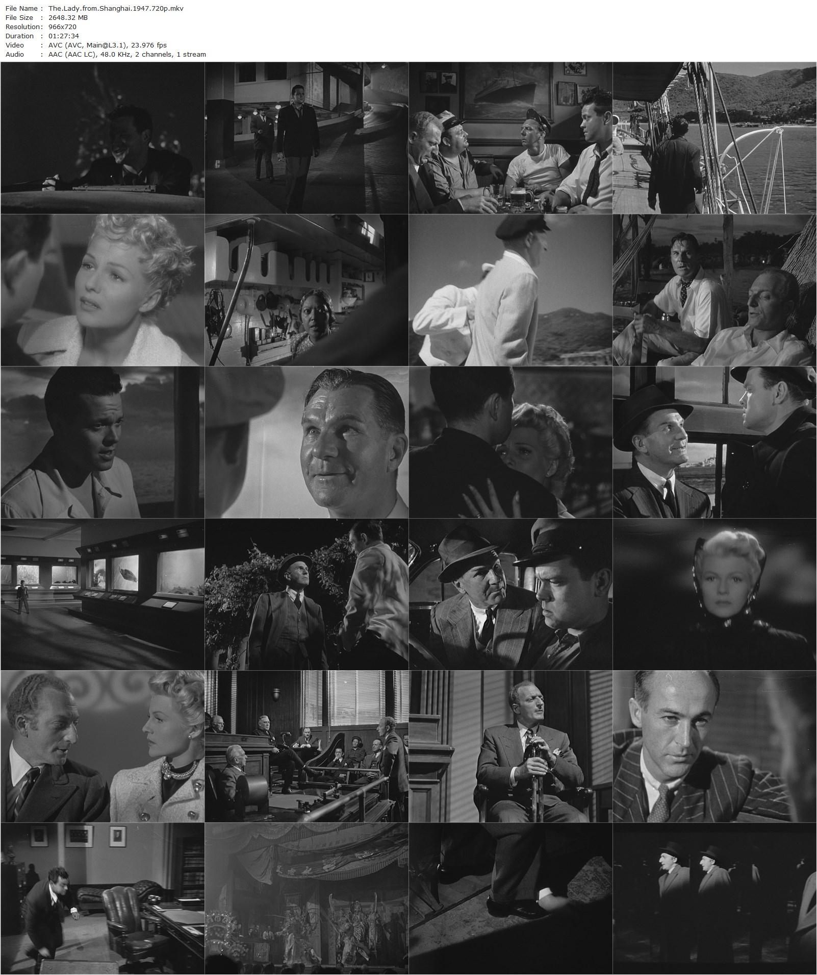 The Lady from Shanghai (1947) Orson Welles, Rita Hayworth, Everett Sloane-poster