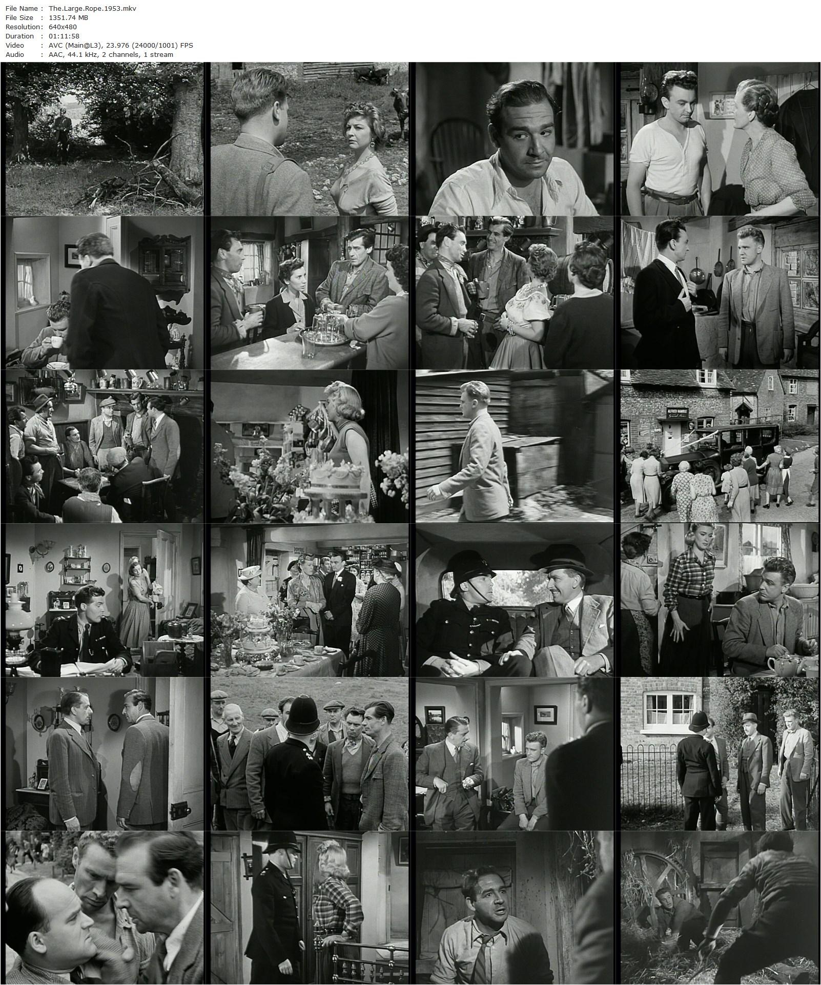 The Large Rope (1953) Wolf Rilla, Donald Houston, Robert Brown, Susan Shaw-poster