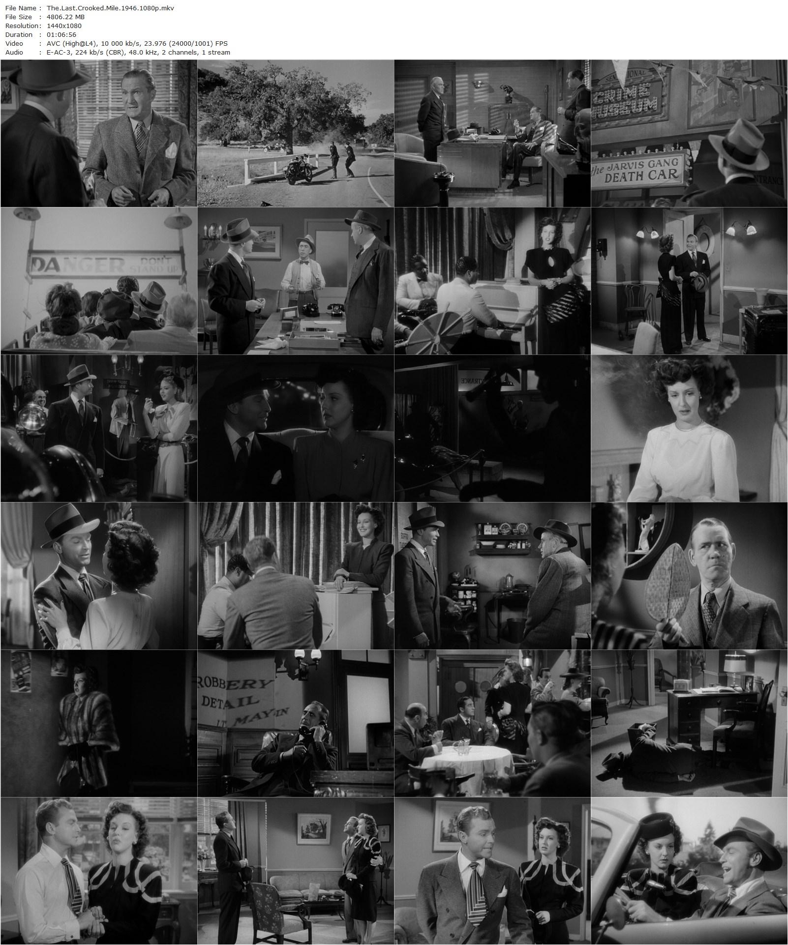 The Last Crooked Mile (1946) Philip Ford, Don ‘Red’ Barry, Ann Savage, Adele Mara-poster