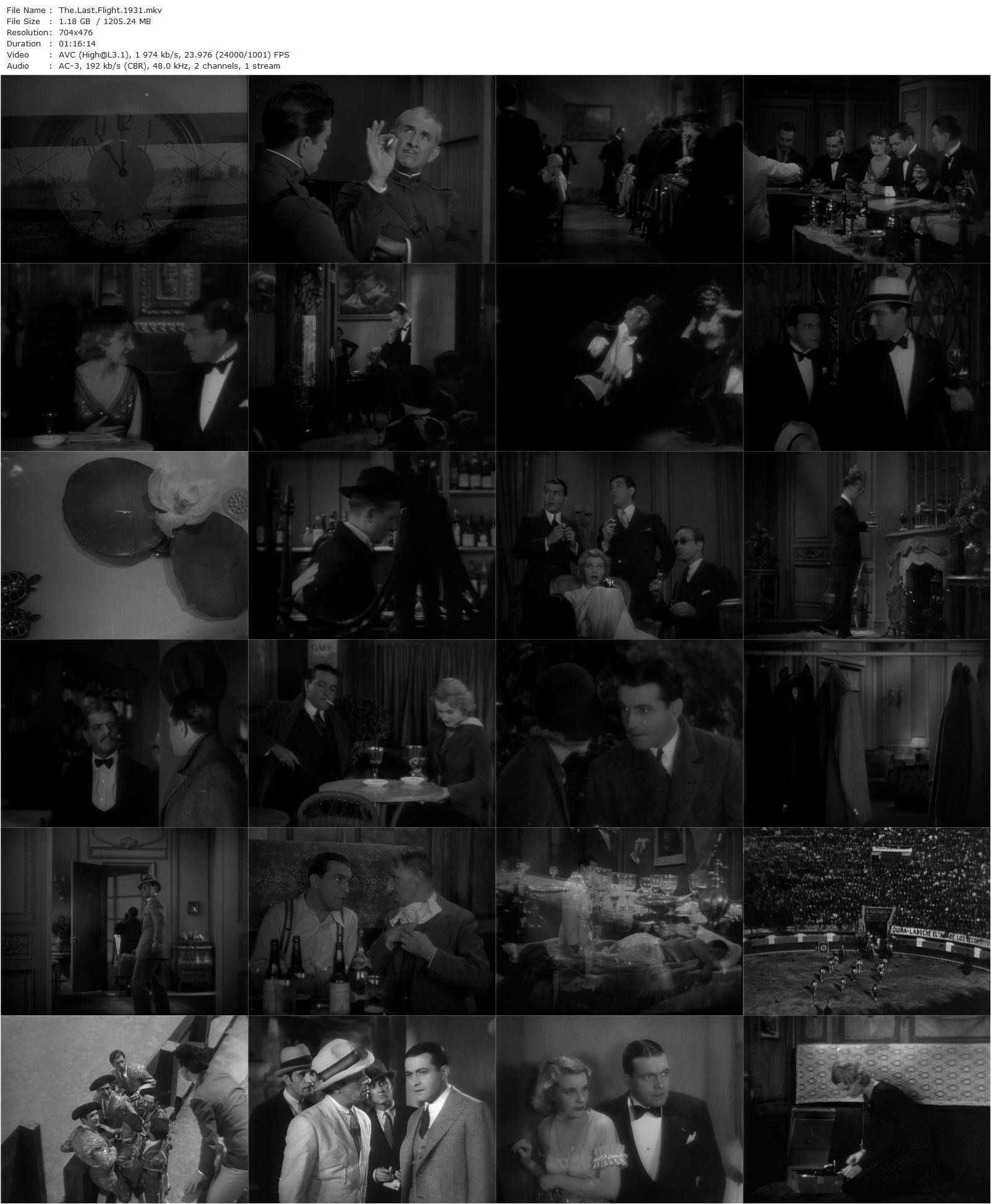 The Last Flight (1931) William Dieterle, Richard Barthelmess, David Manners, Johnny Mack Brown-poster