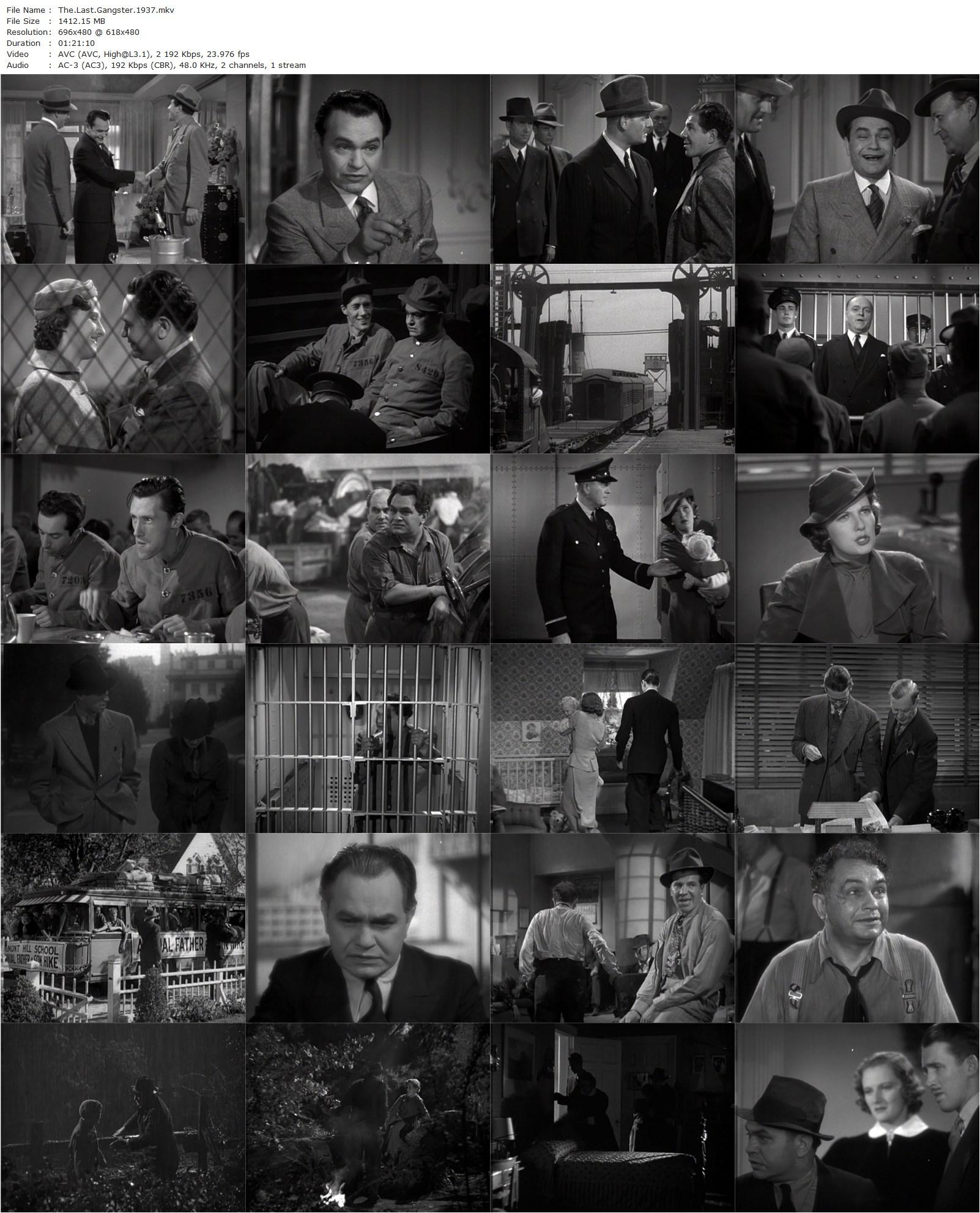 The Last Gangster (1937) Edward Ludwig, Edward G. Robinson, James Stewart, Rose Stradner-poster